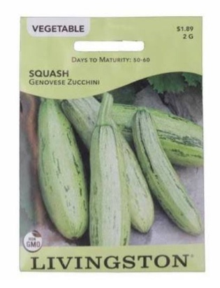 Livingston Squash Genovese Zucchini