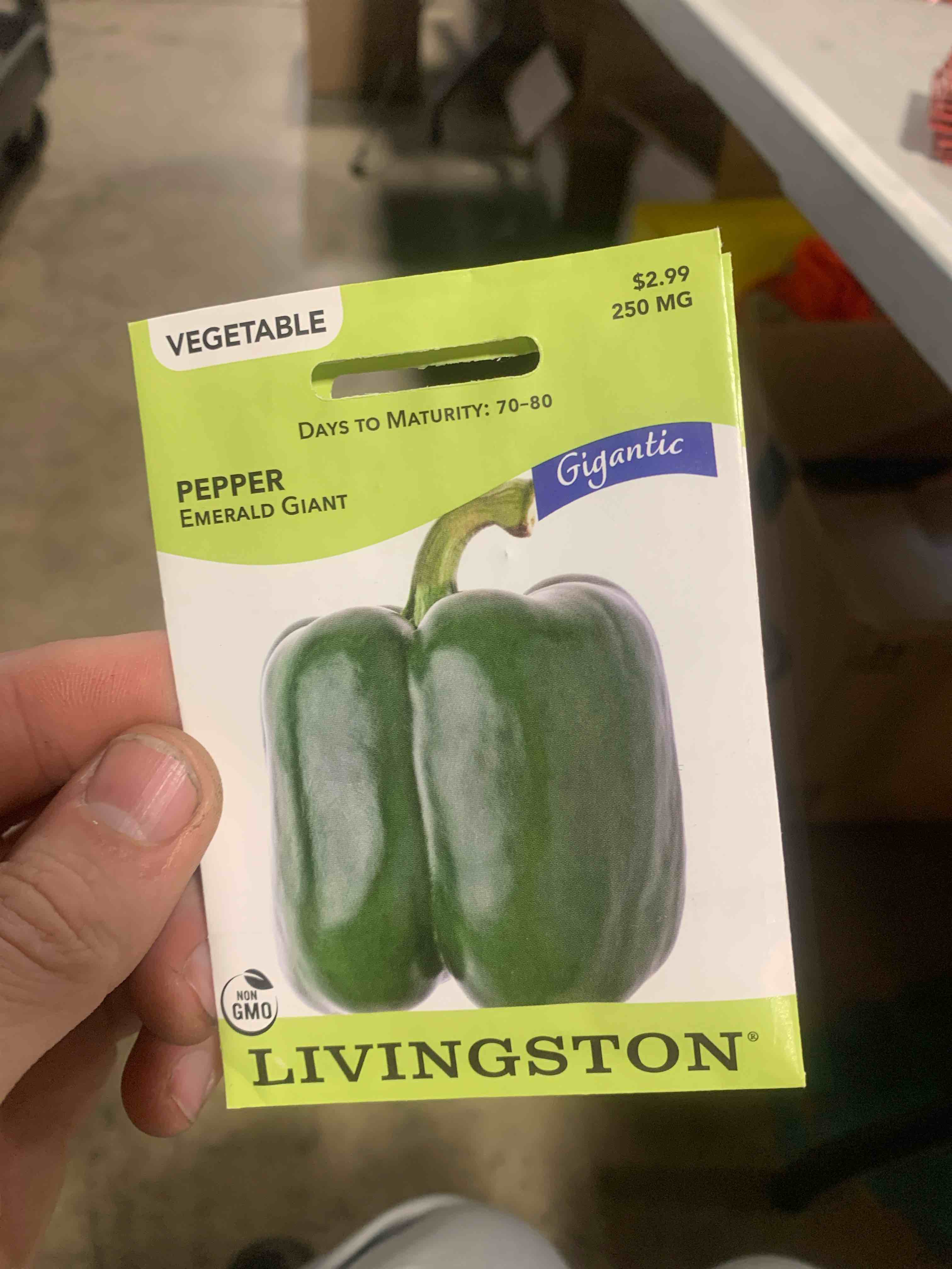 Livingston Seeds, Emerald Giant Pepper 250mg