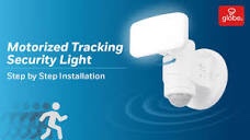 Globe Motorized Tracking Security Light 
