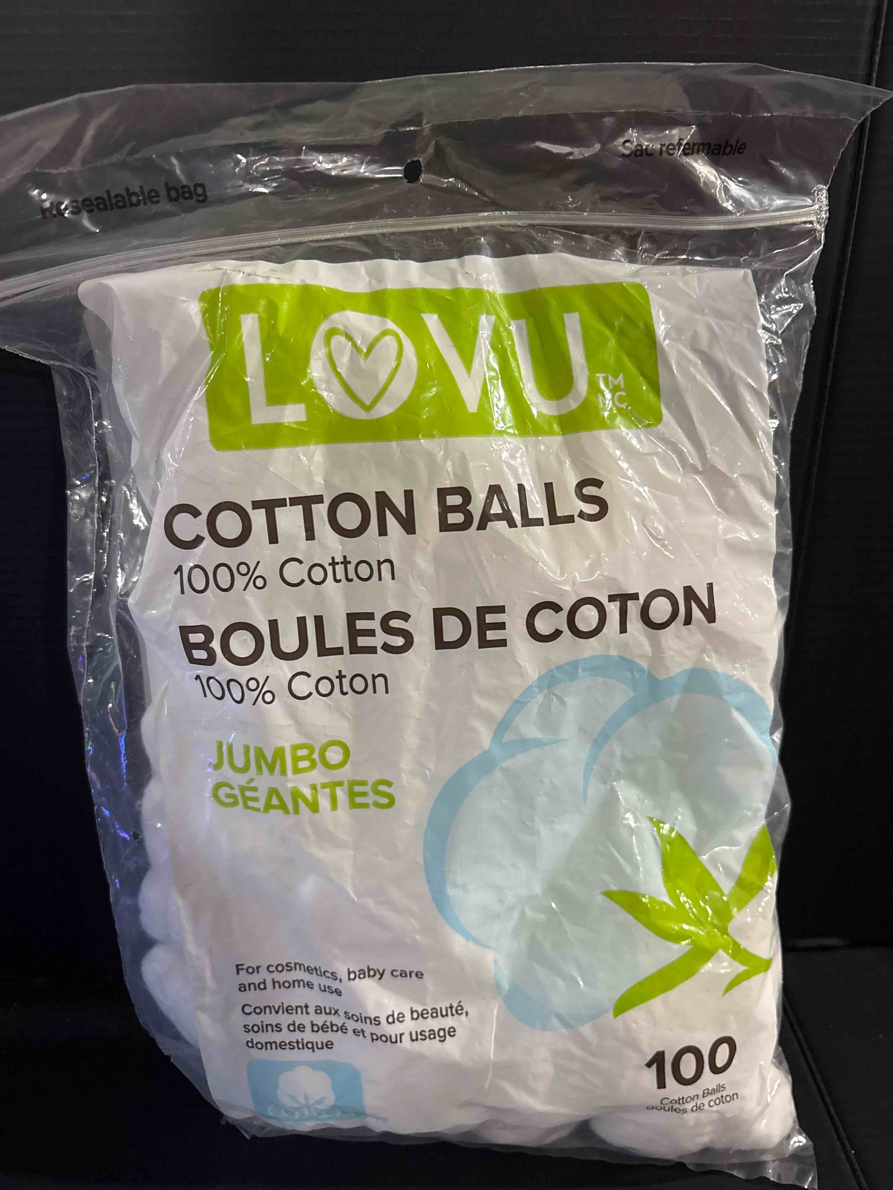 lovu 100 cotton balls 
