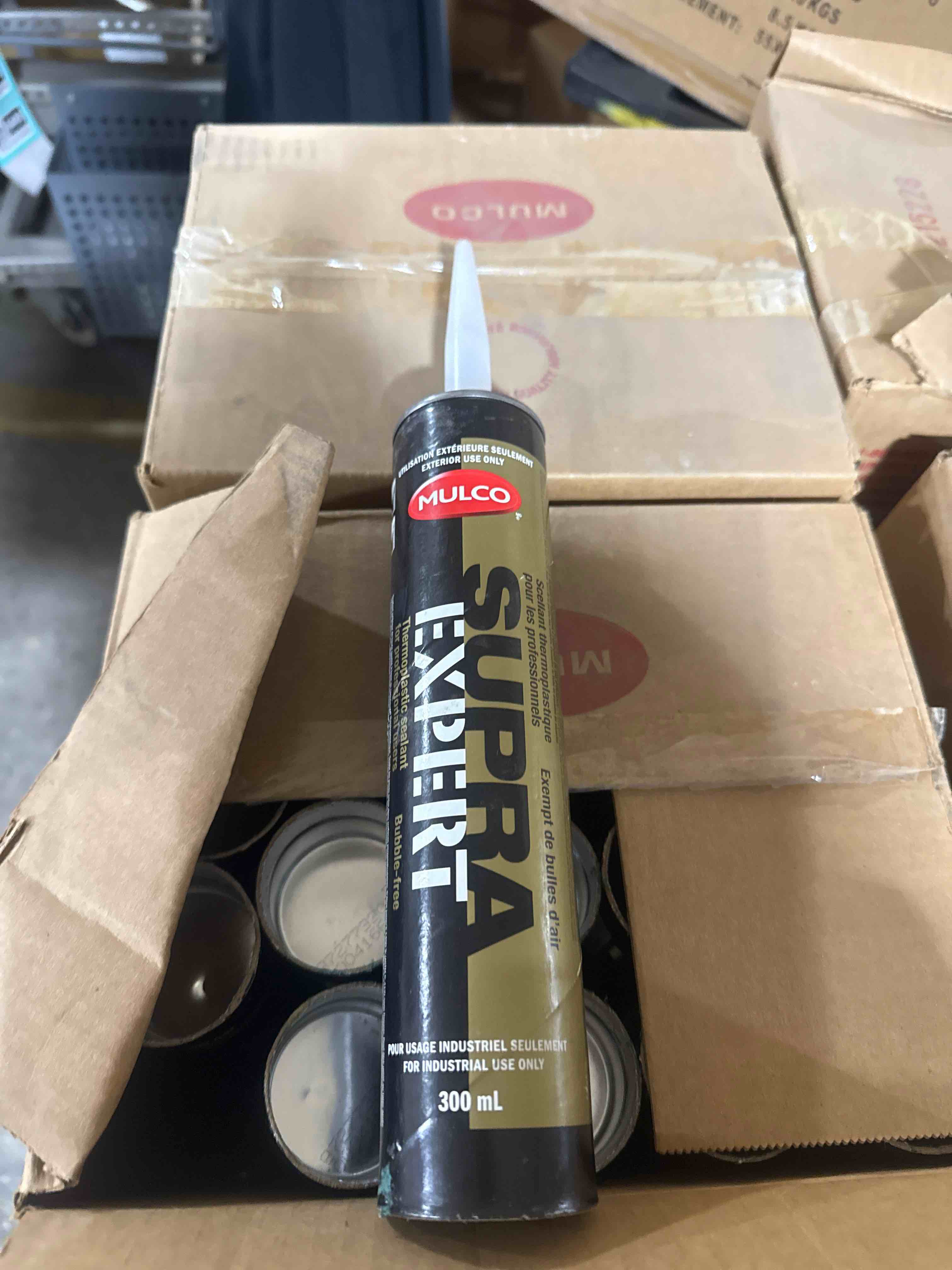 case of 20 300ml tubes mulco light, turquoise, supra, expert thermoplastic sealant