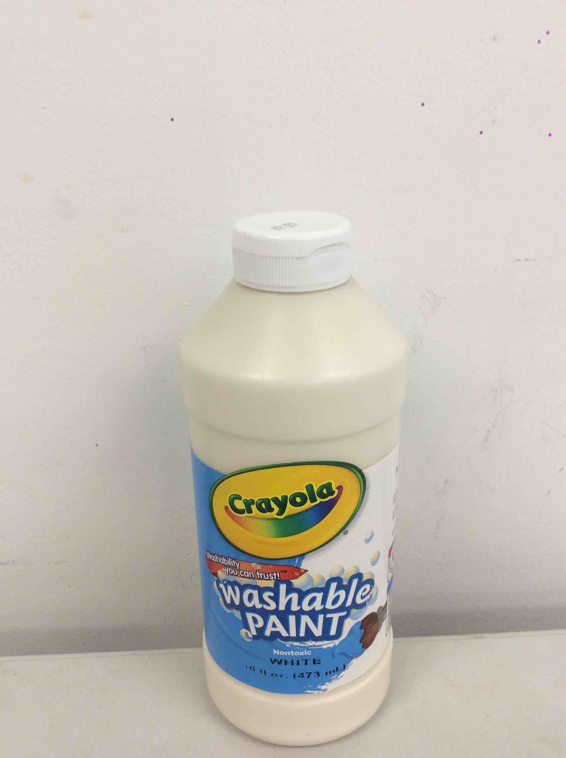 Condition photo showing New/Like New for crayola washable paint, white, 16 oz.