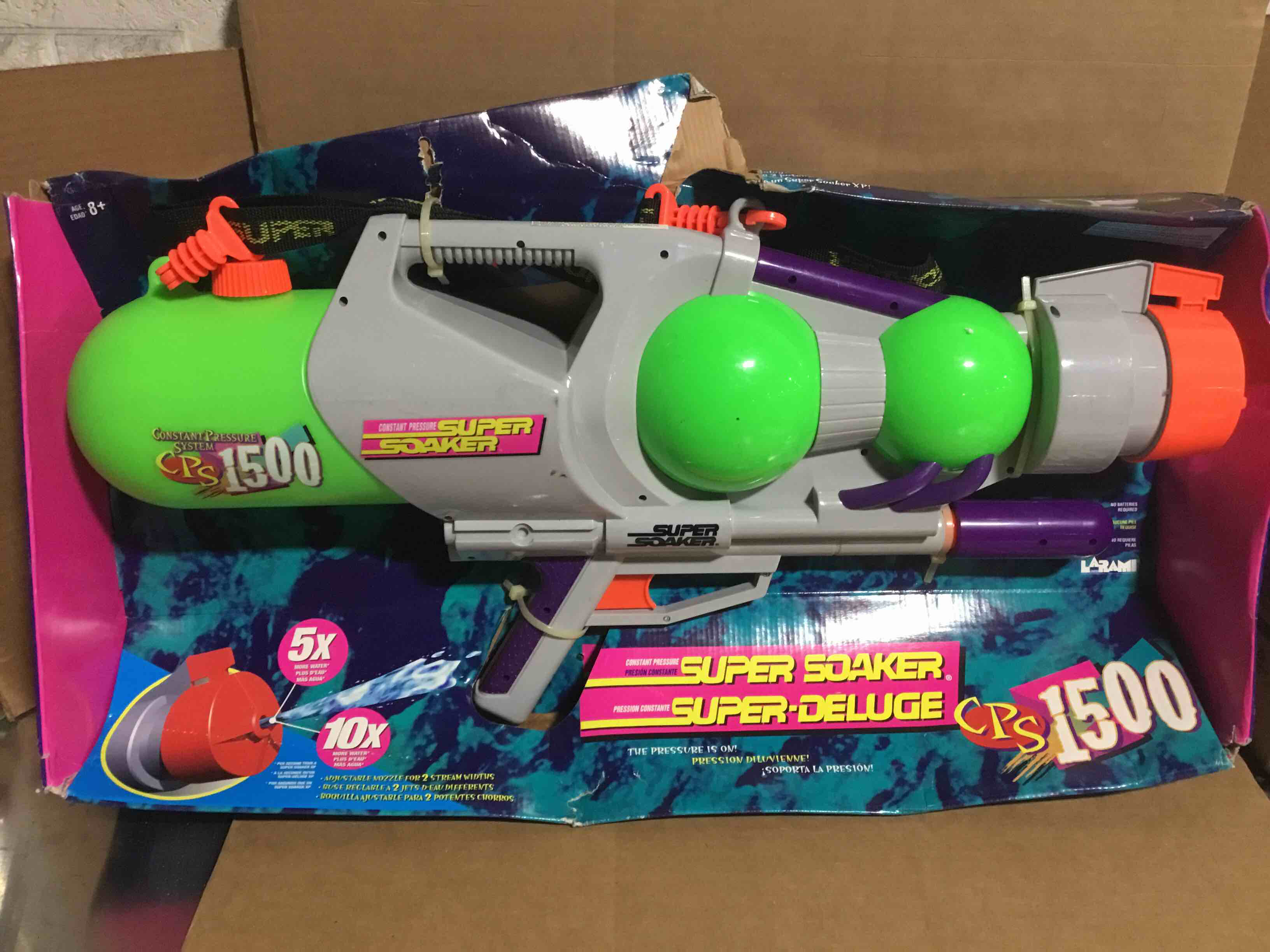 Vintage Super Soaker Cps 1500 - In Box With Tags