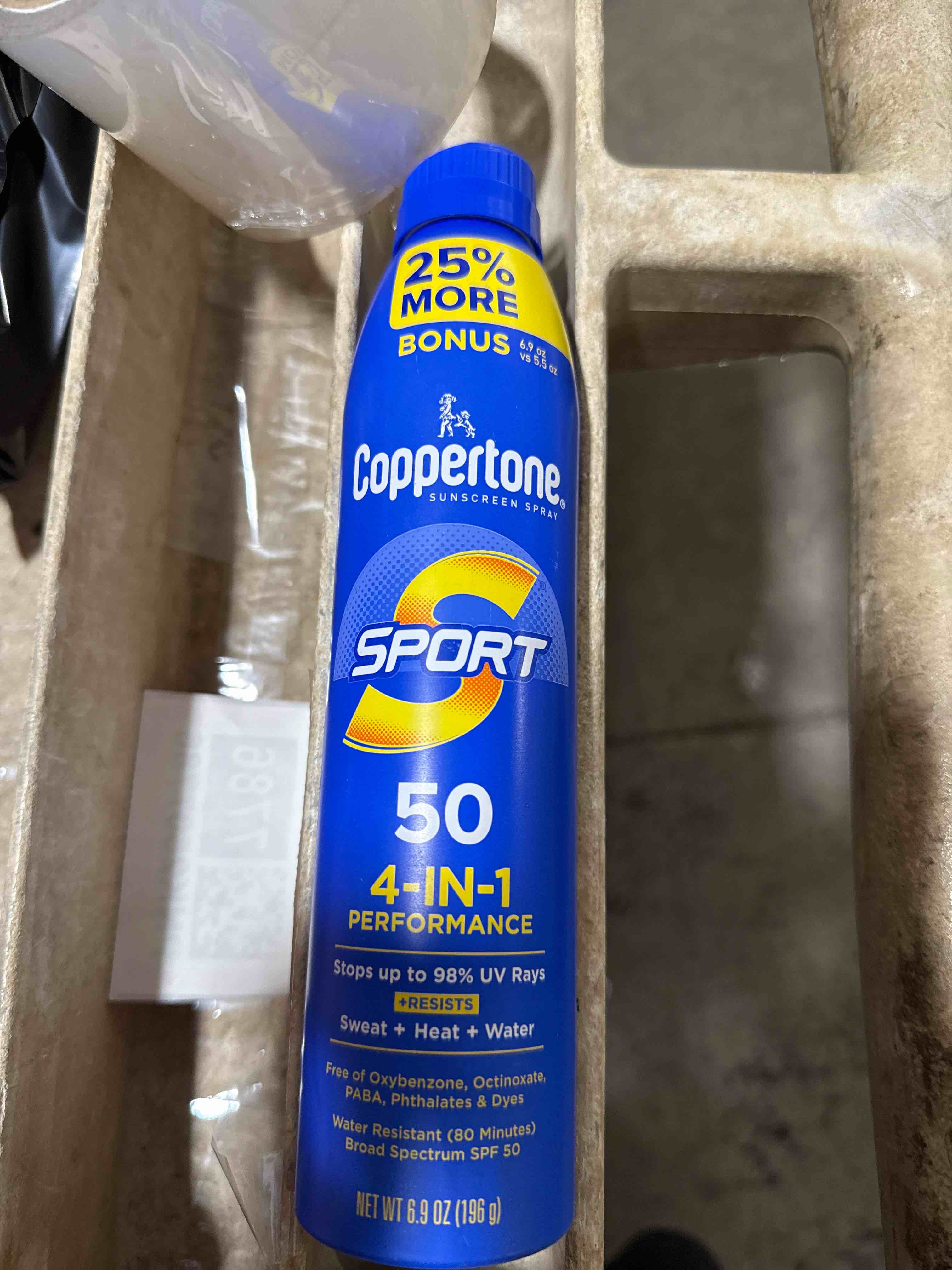 Condition photo showing New/Like New for coppertone sport sunscreen spray spf 50 4 in 1 performance