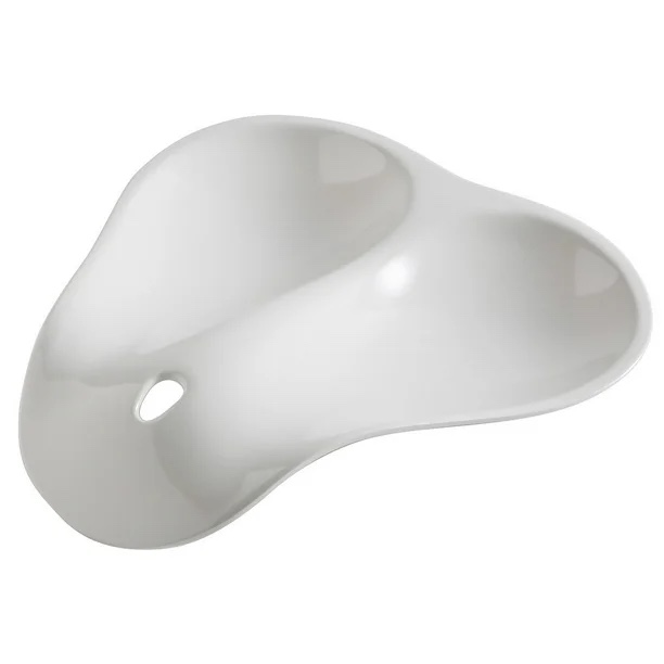 Hutzler Twin Double Melamine Spoon Rest - Sleek Design Holds 2 Large Spoons - White (Lot Of 12)