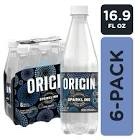 ORIGIN, Sparkling Water, Unflavored Spring Water, 16.9 Fl Oz, Recycled Plastic Bottle, 6 pack