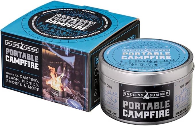 Portable Fire Pit, Compact Portable Campfire 3+ Hours Burn Time Smores Fire Pit No Embers No Wood, Reusable and Easy to Light, Smores Portable Camping Fire Pit for Picnics Party by Endless Summer