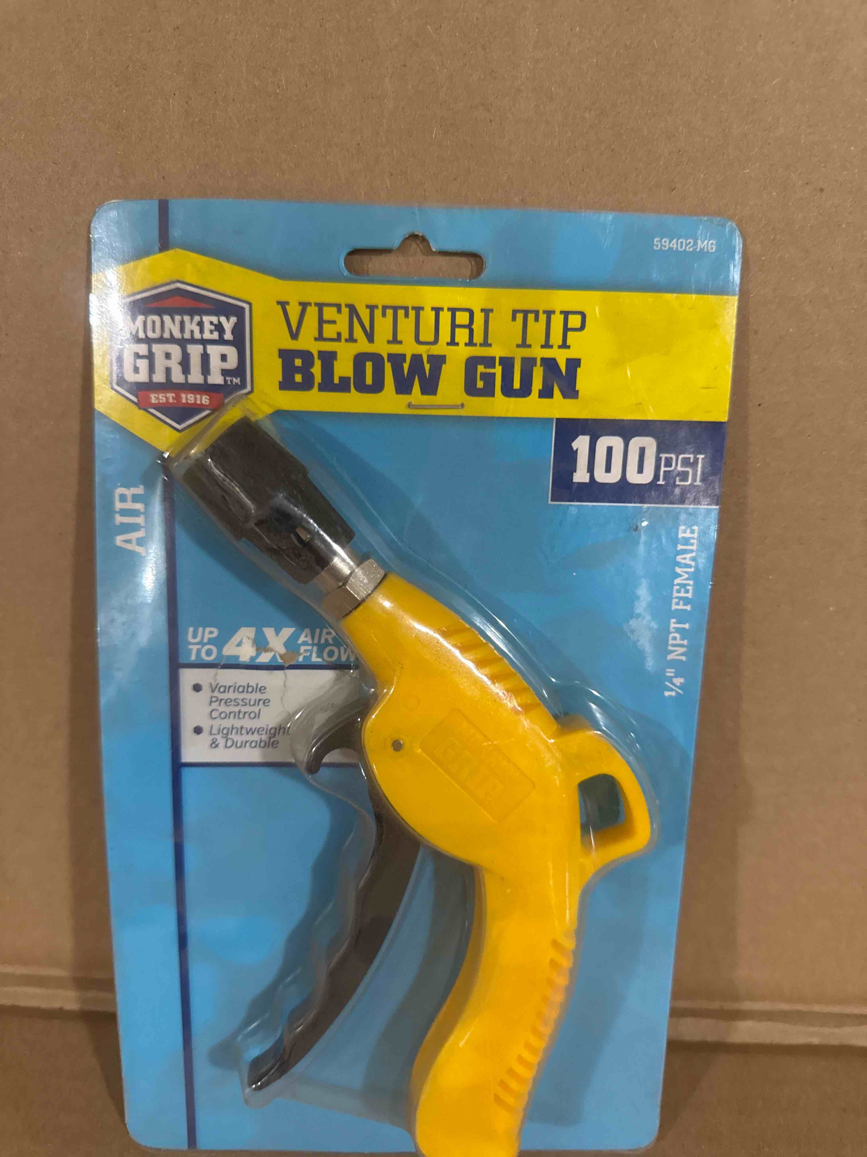 Condition photo showing New/Like New for monkey grip venturi tip blow gun