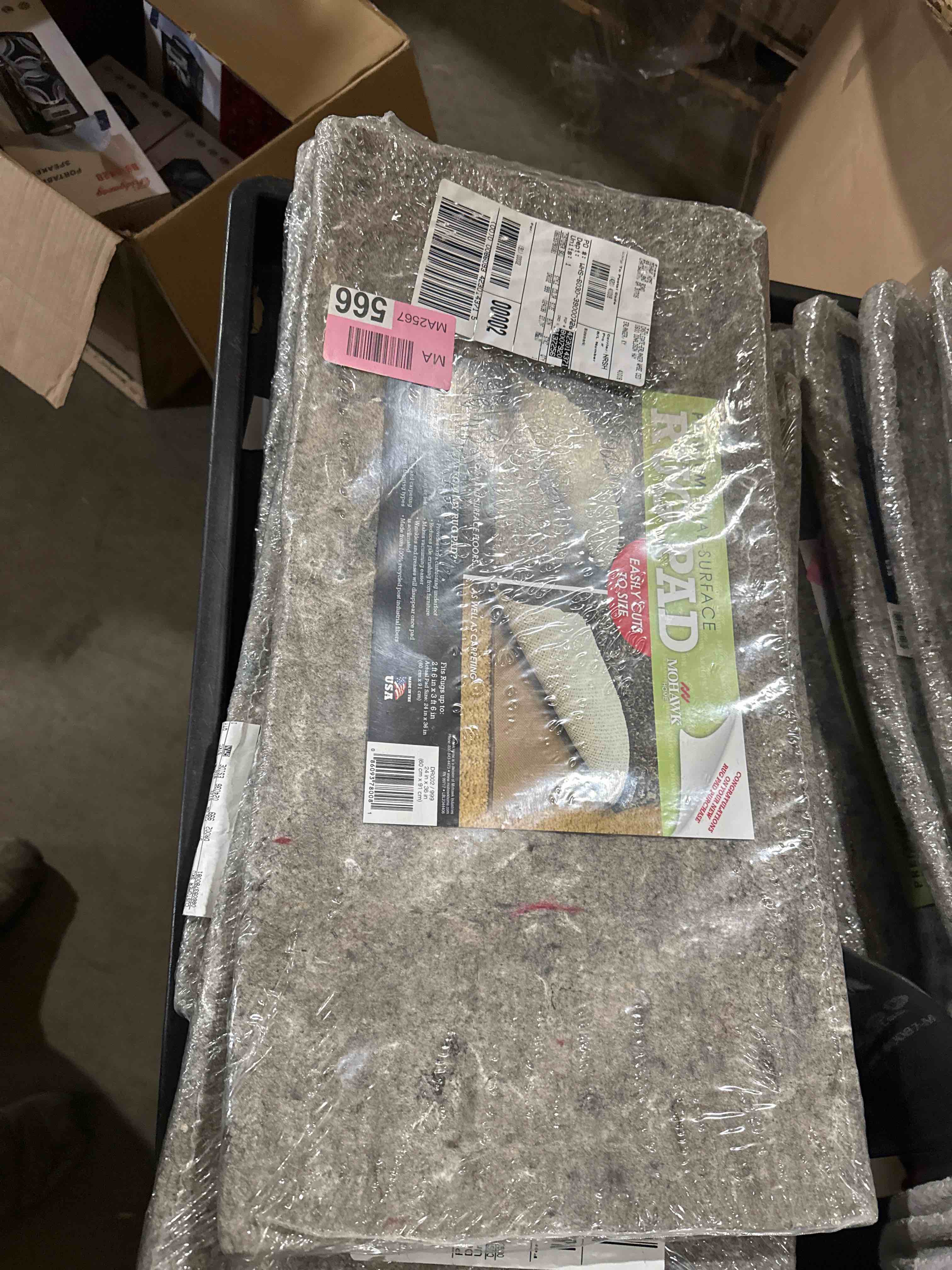 Condition photo showing Brand New for mohawk home supreme dual-surface 1/4 in. rug pad, grey, 2x3 ft