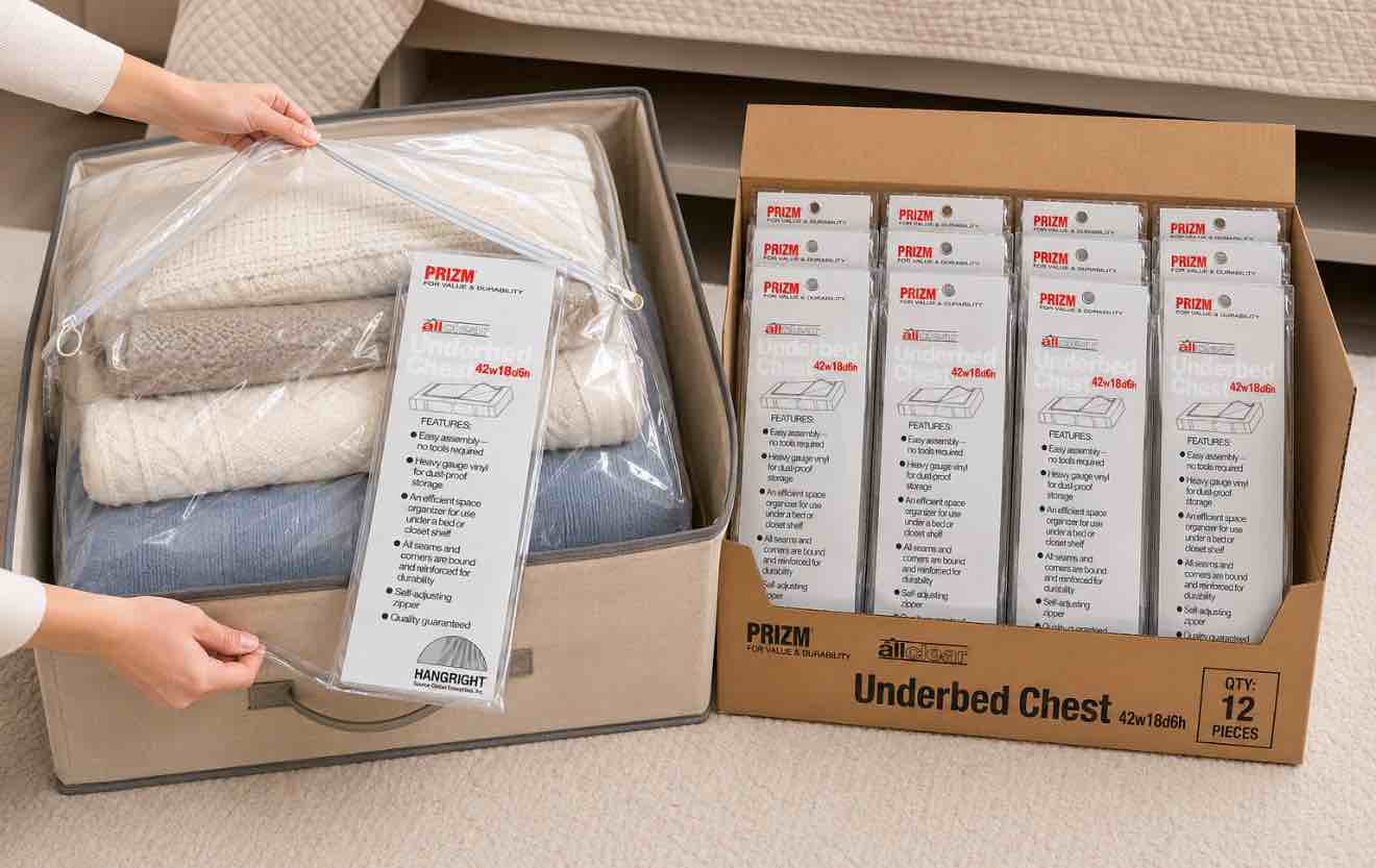 Case of 12 All Clear Underbed Chest 42w x 18x 6