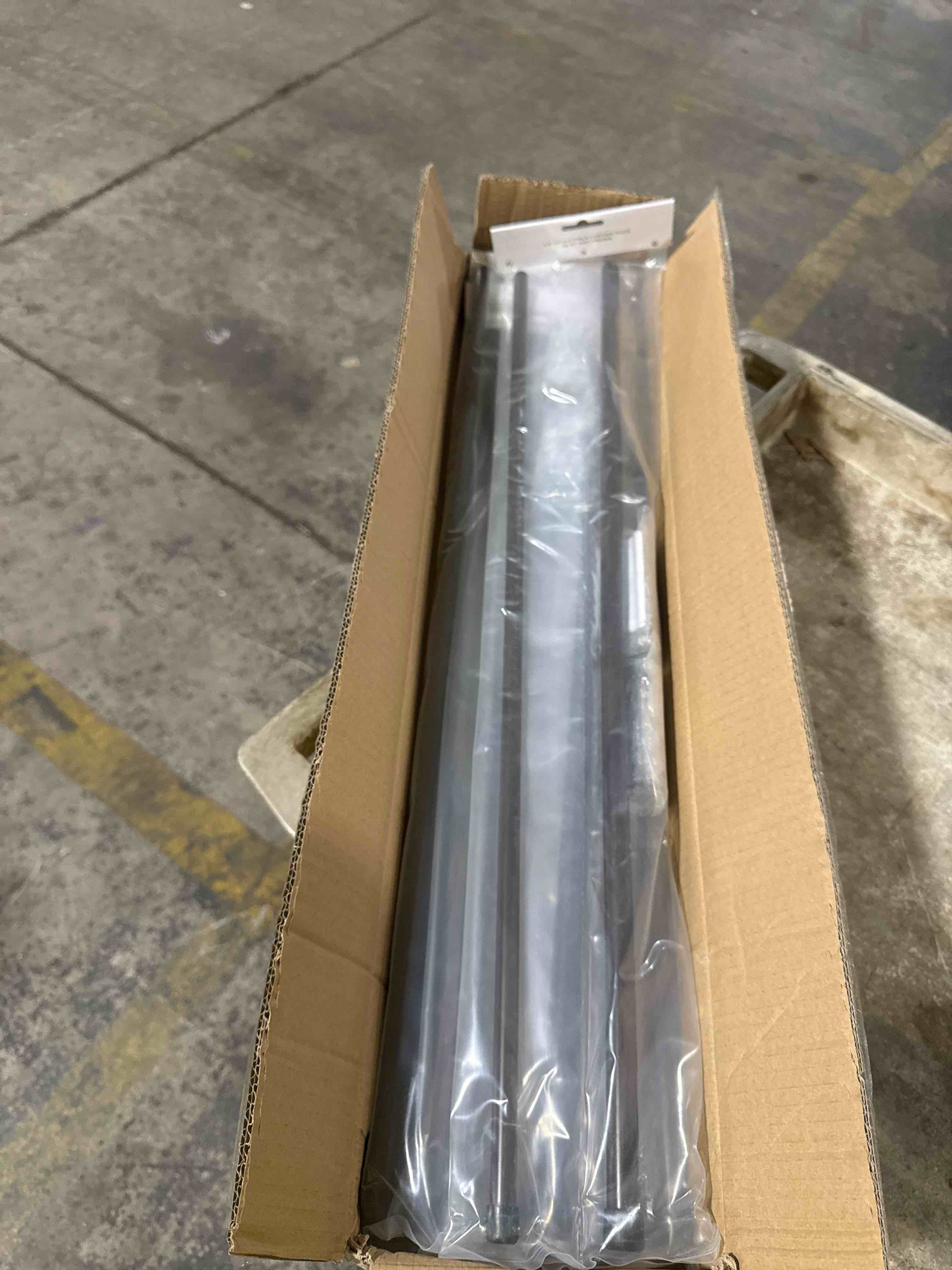 Condition photo showing New/Like New for 5/8” adjustable curtain rod 28”-52” antique brown  