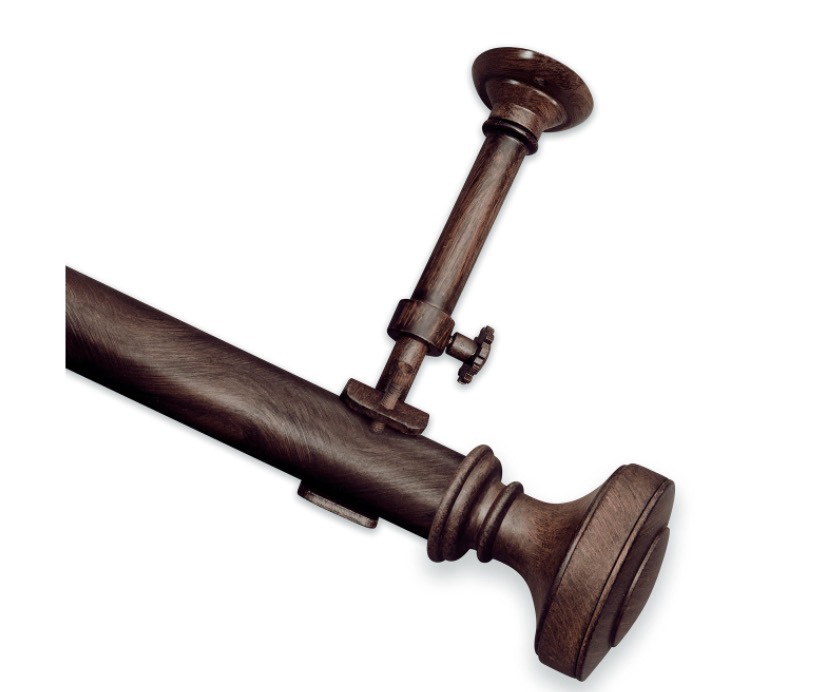 case of 4 source global 30-54in resolution curtain rod, antique brown re204 (your bid per rod)