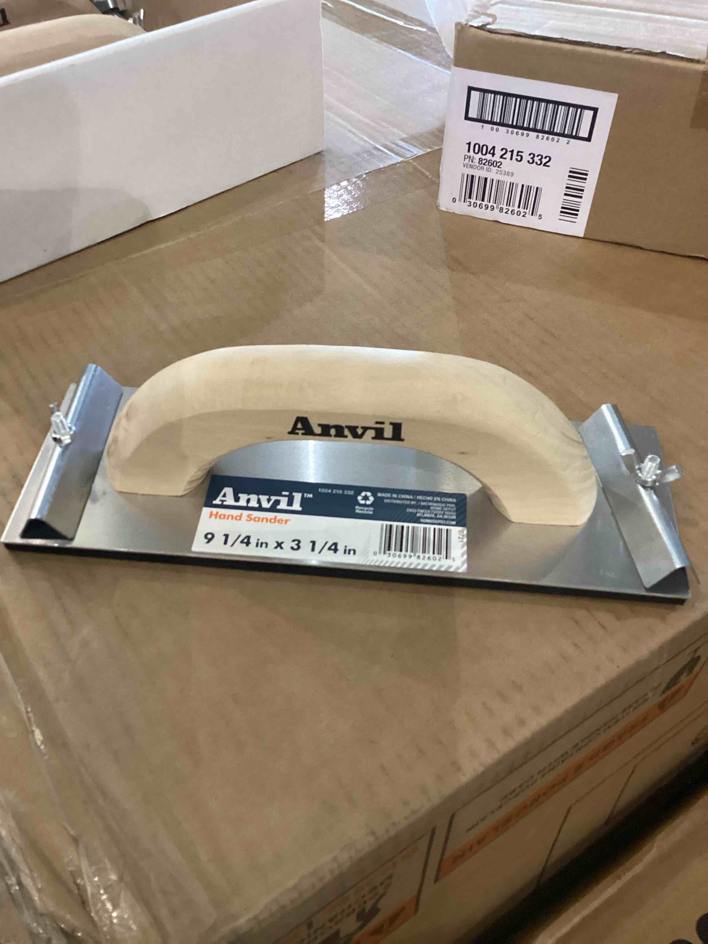 Case of 4 Anvil Hand Sander 9 1/4 in x 3 1/4 in