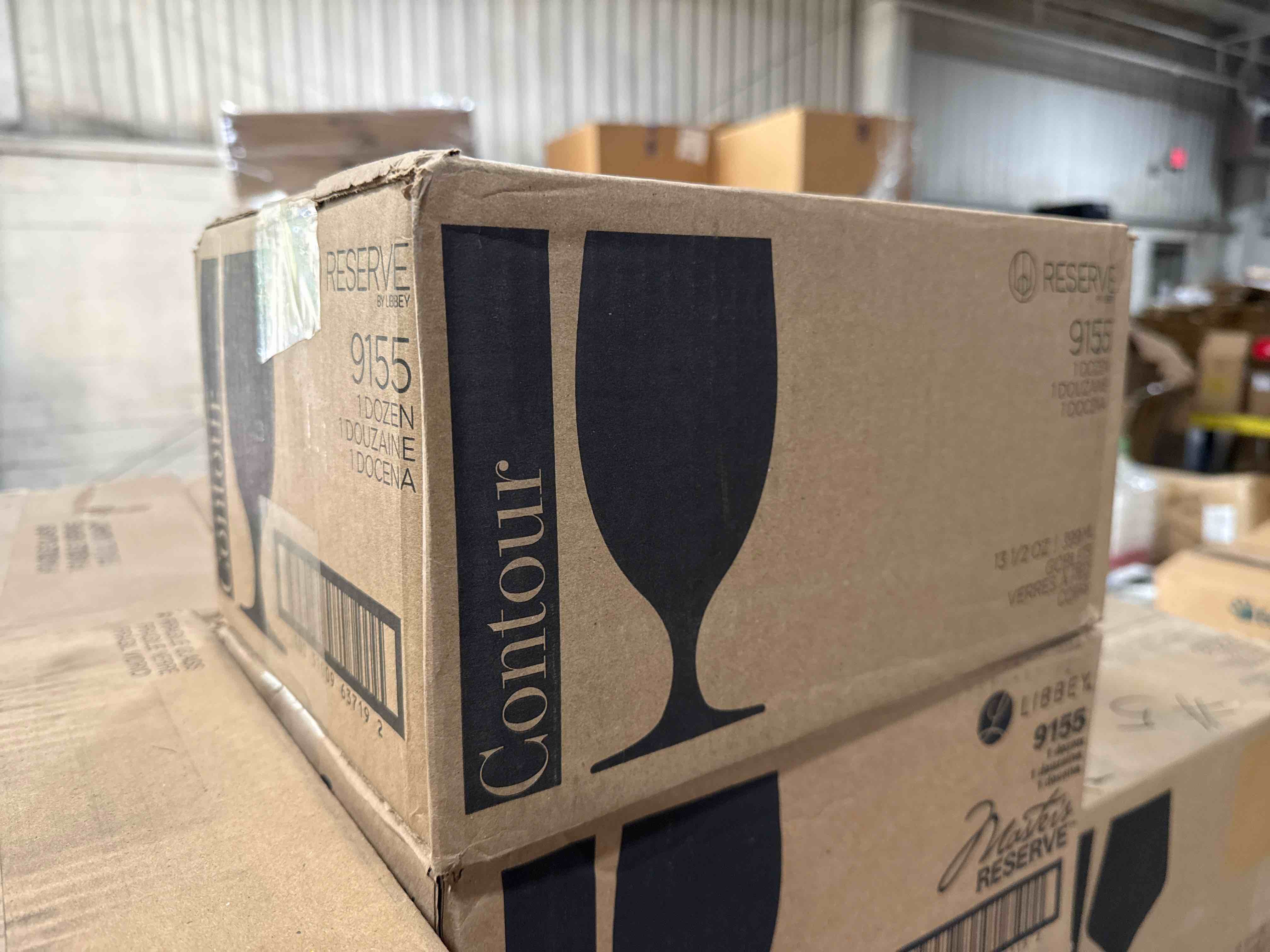 case of 12 Libbey 9155 Contour 13.5 Ounce Goblet Glass - 12 / CS