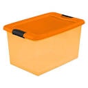 Sterilite 66 qt latch box orange 