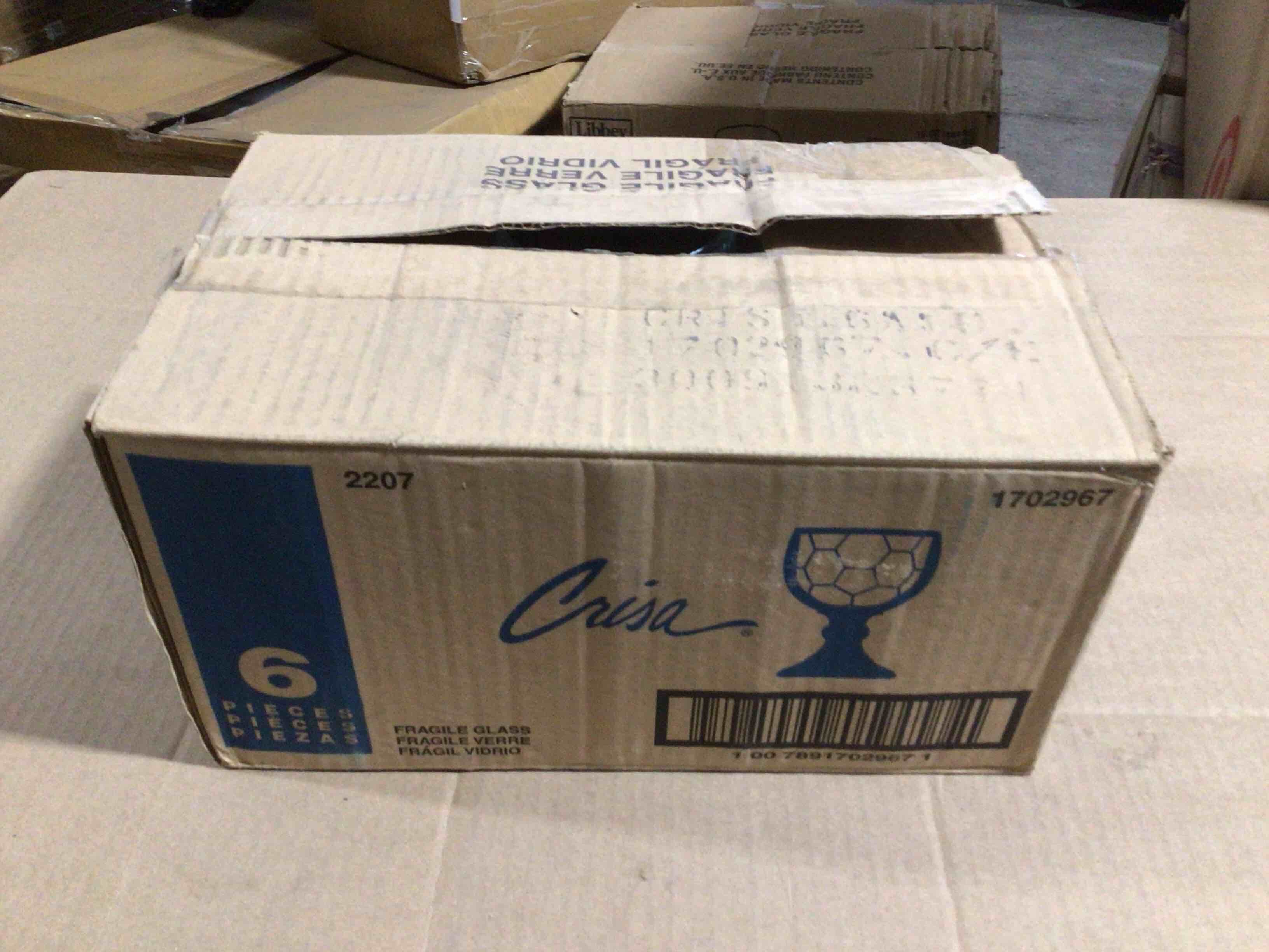 Case of 6 Libbey 21 Ounce Soccer Schooner Glasses 