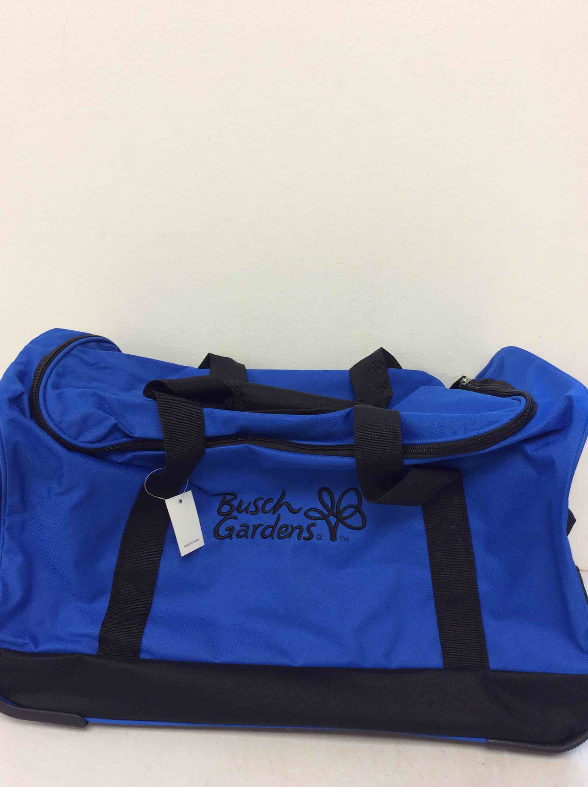 Condition photo showing New/Like New for sea world busch gardens blue duffel bag