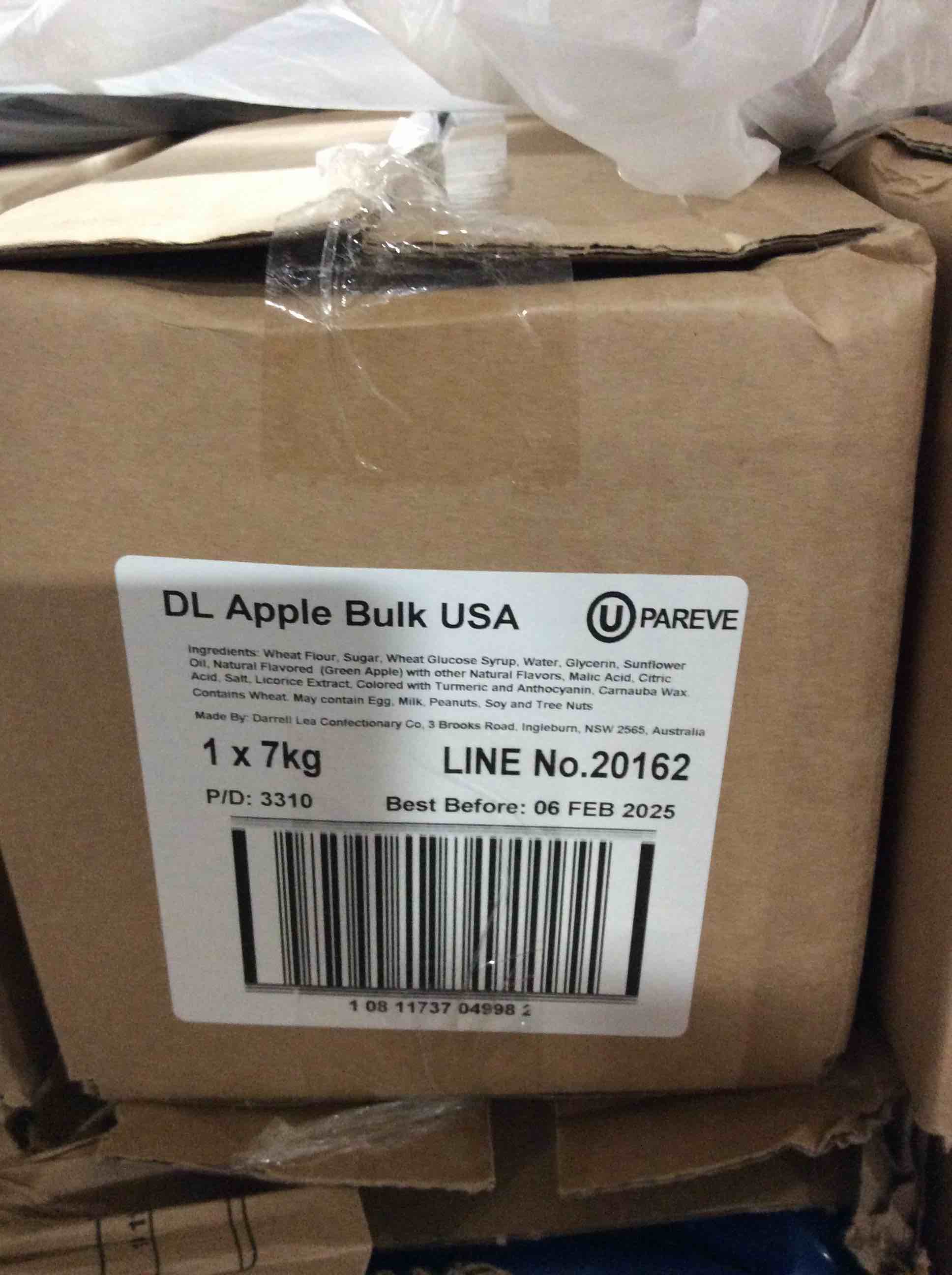 Condition photo showing New/Like New for dl apple bulk best by  february 2025