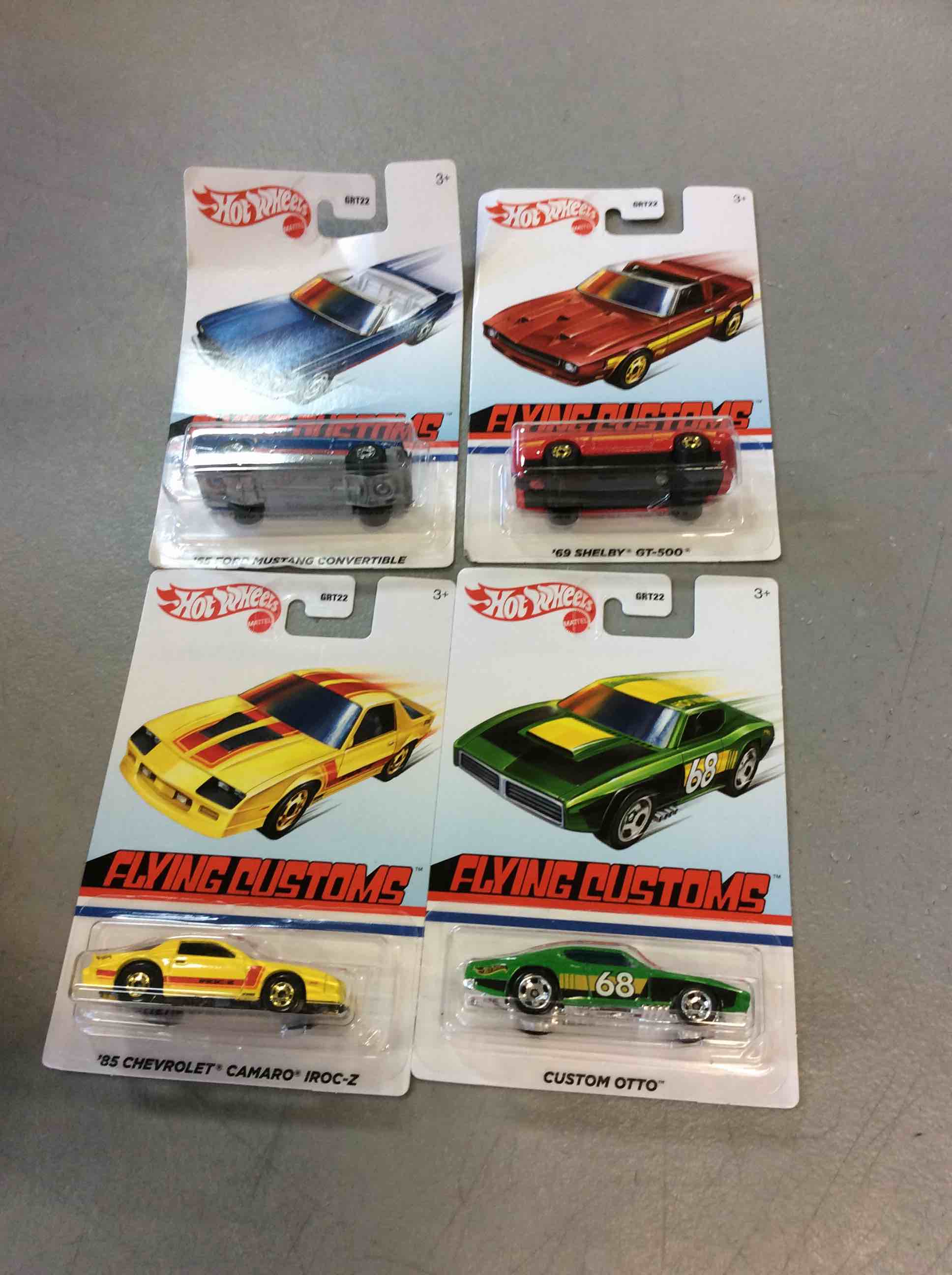 Assorted Hot Wheels Flying Customs vehicles
