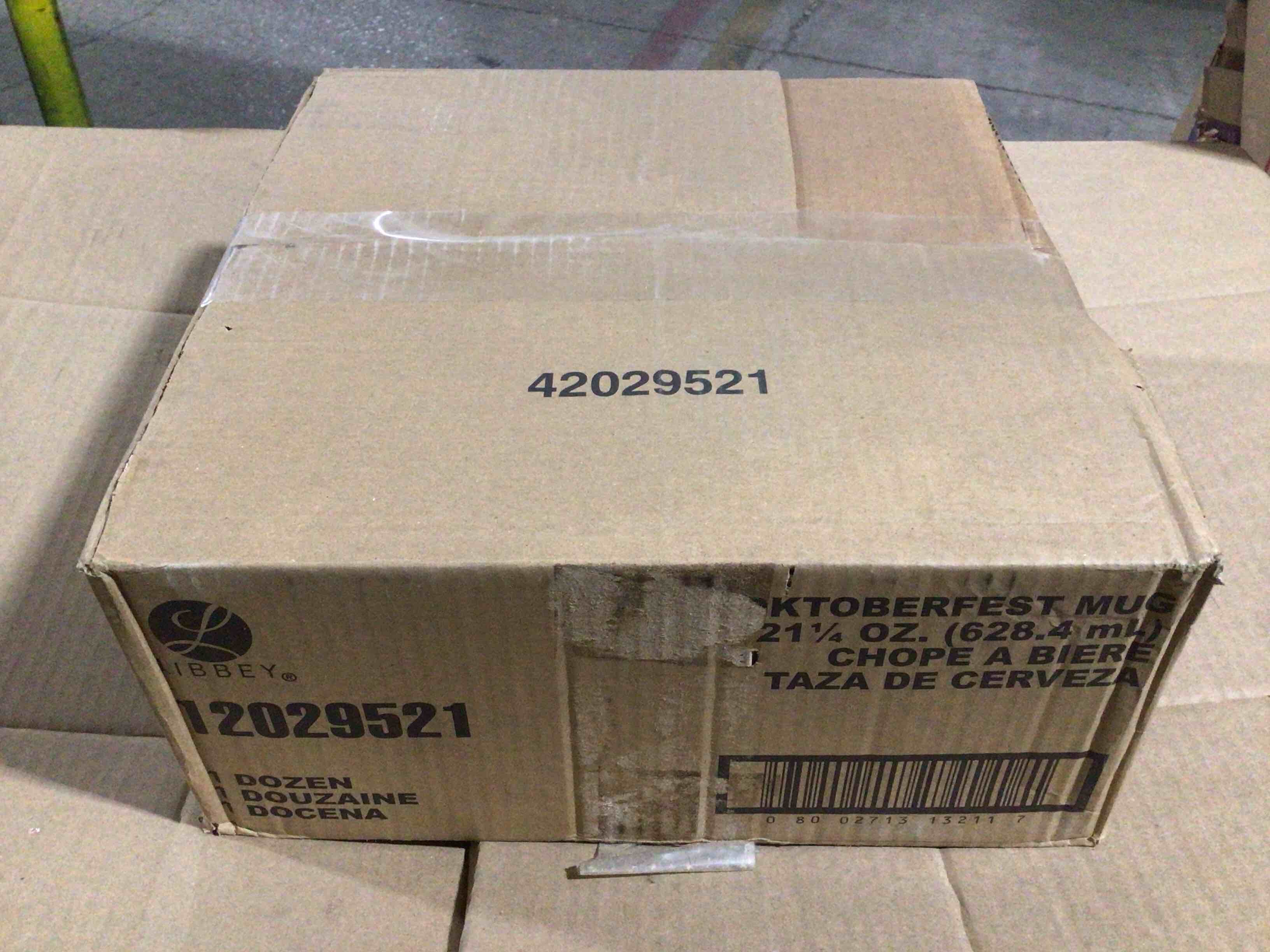 Case of 12 Libbey 21.25 Ounce Oktoberfest Mugs