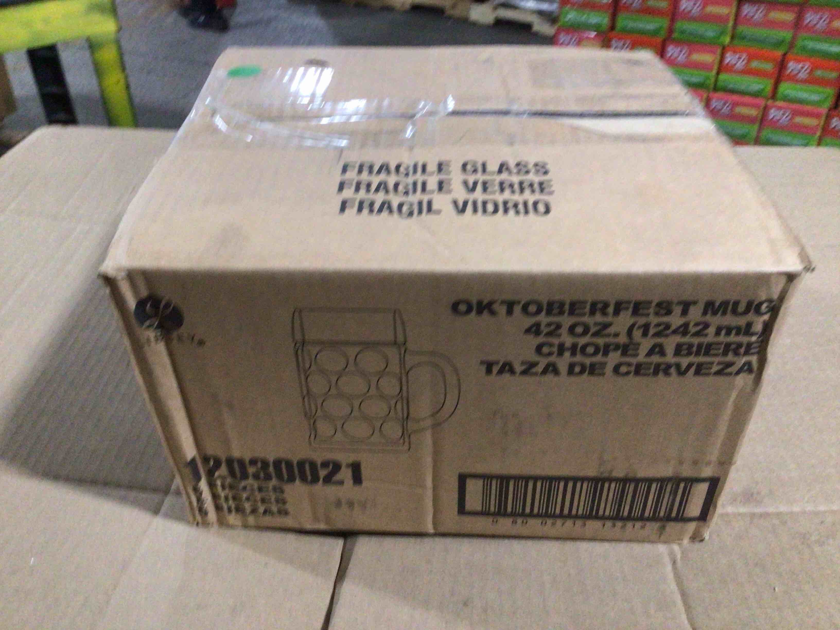 Case of 6 Libbey 42 Ounce Oktoberfest Mugs 