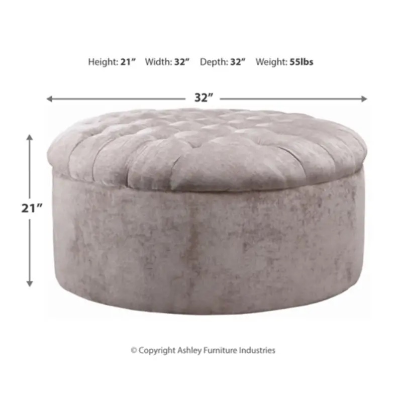 Condition photo showing New/Like New for carnaby oversized accent ottoman