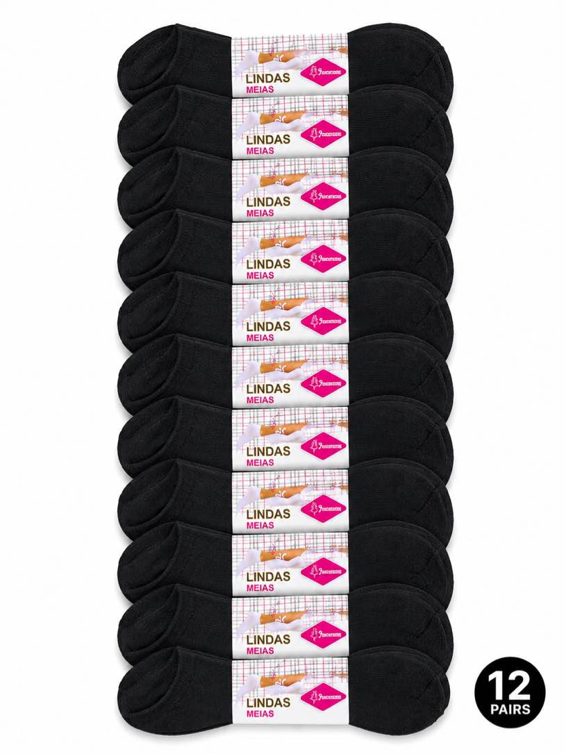 12 pairs of women’s socks, black