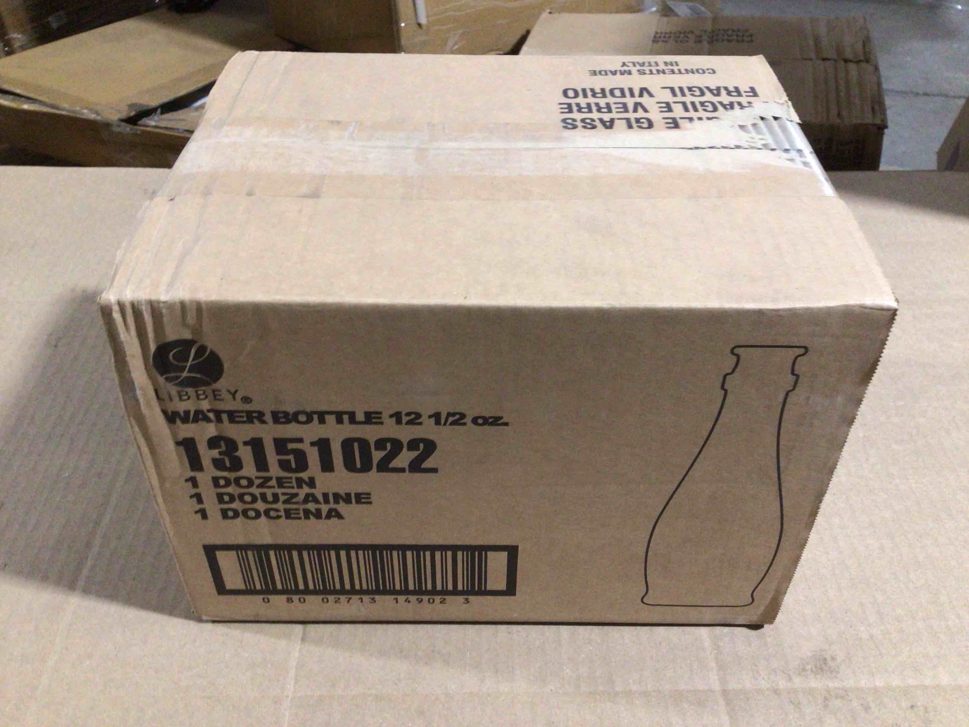 Case of 12 Libbey 12.5 Ounce Water Bottles 