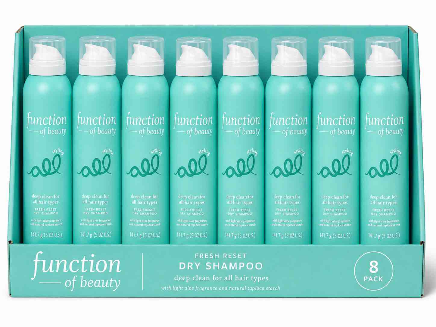 Case of 8 Function of Beauty Deep Cleaning Dry Shampoo - Normal to Oily Hair