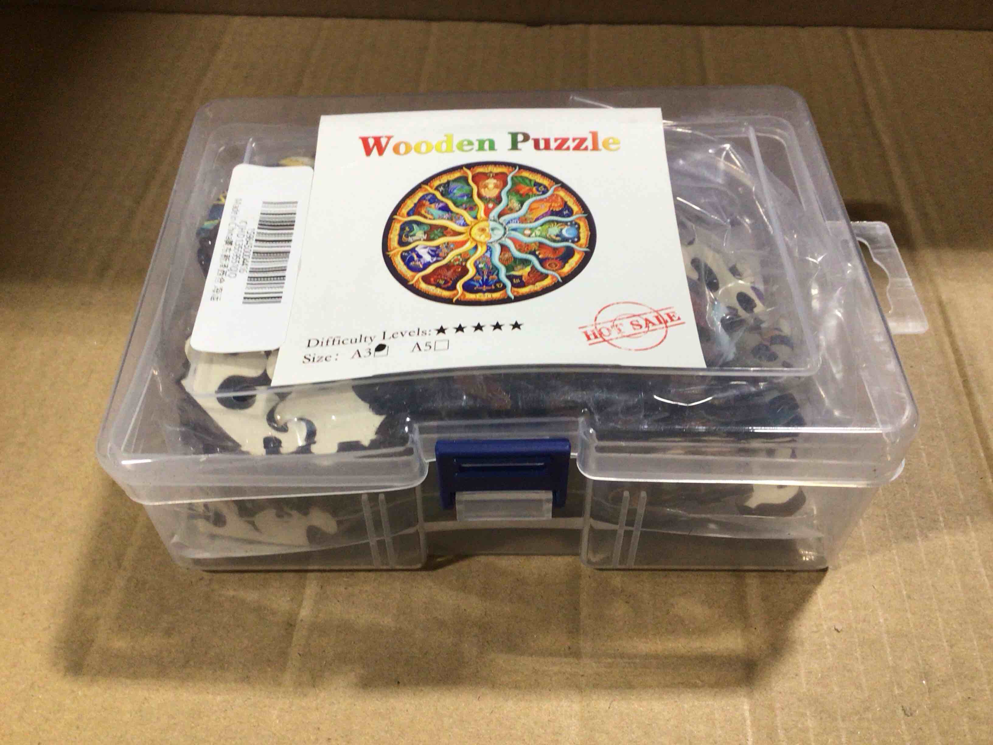 CraftHub Wooden Puzzle of a Zodiac Constellation, Size A3 in a Plastic Box 