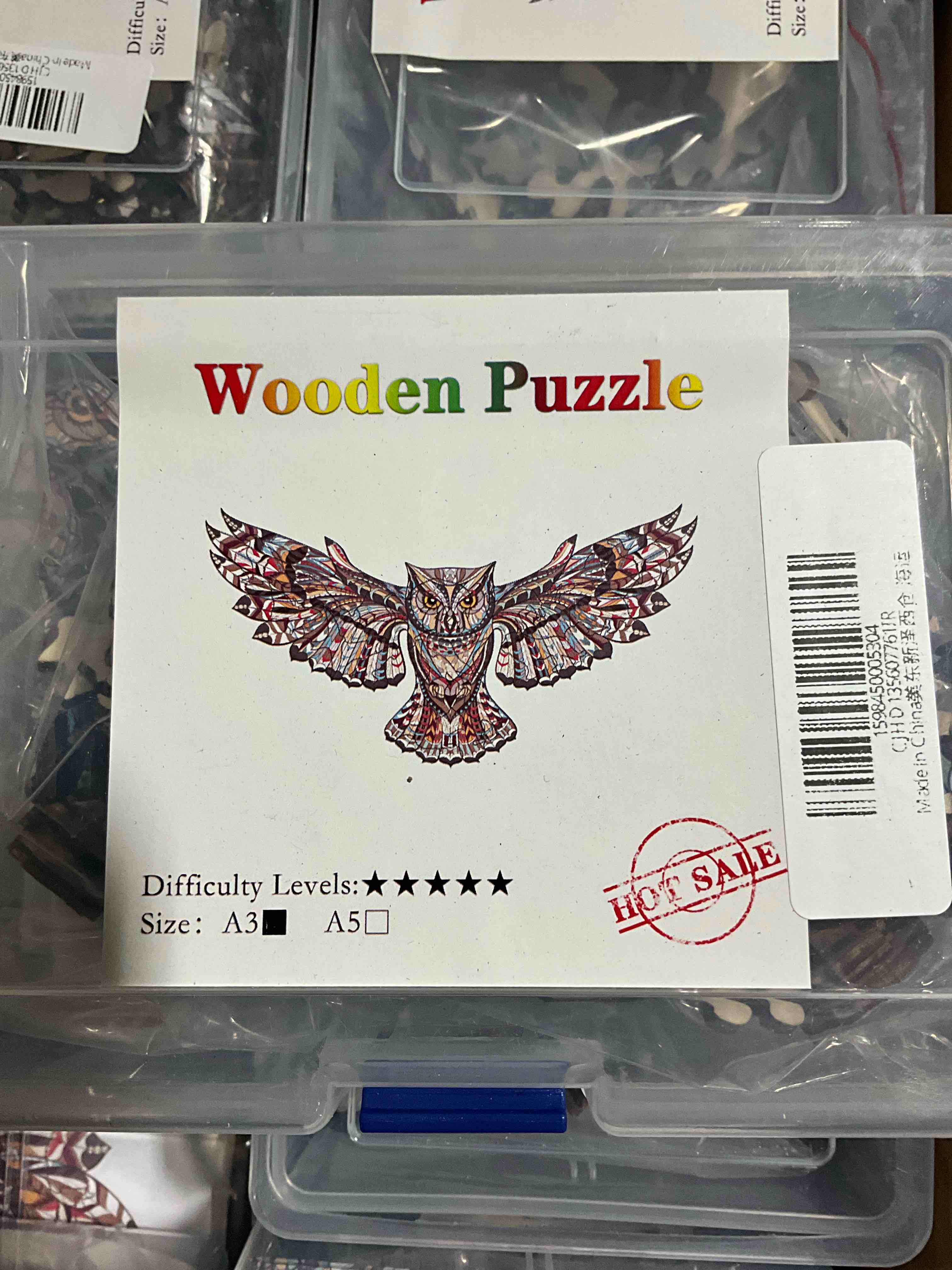 Medium Adult Wooden Puzzle A3 Owl