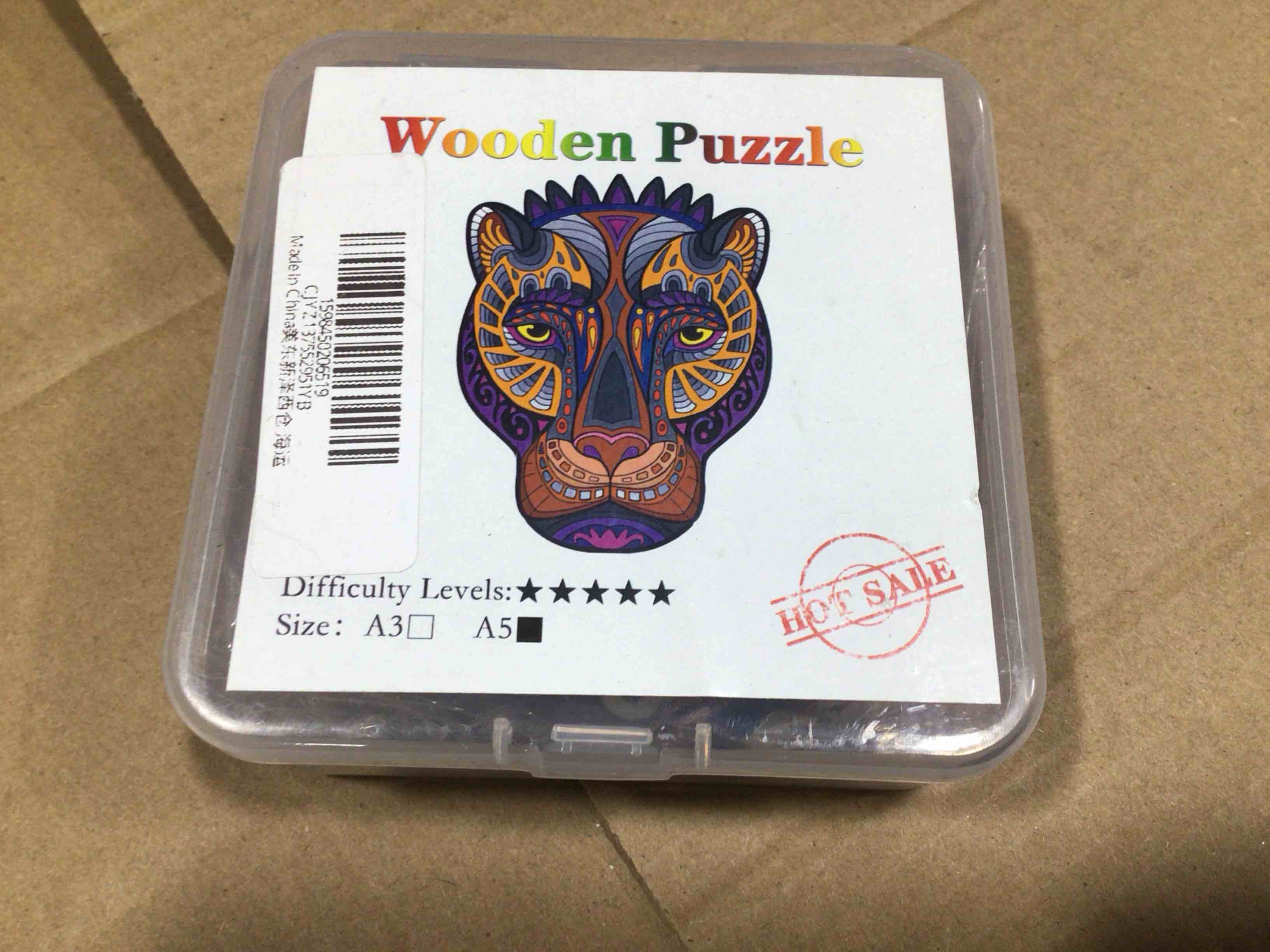 CraftHub Wooden Puzzle of Sea Loin, Size A5 in Plastic Box 