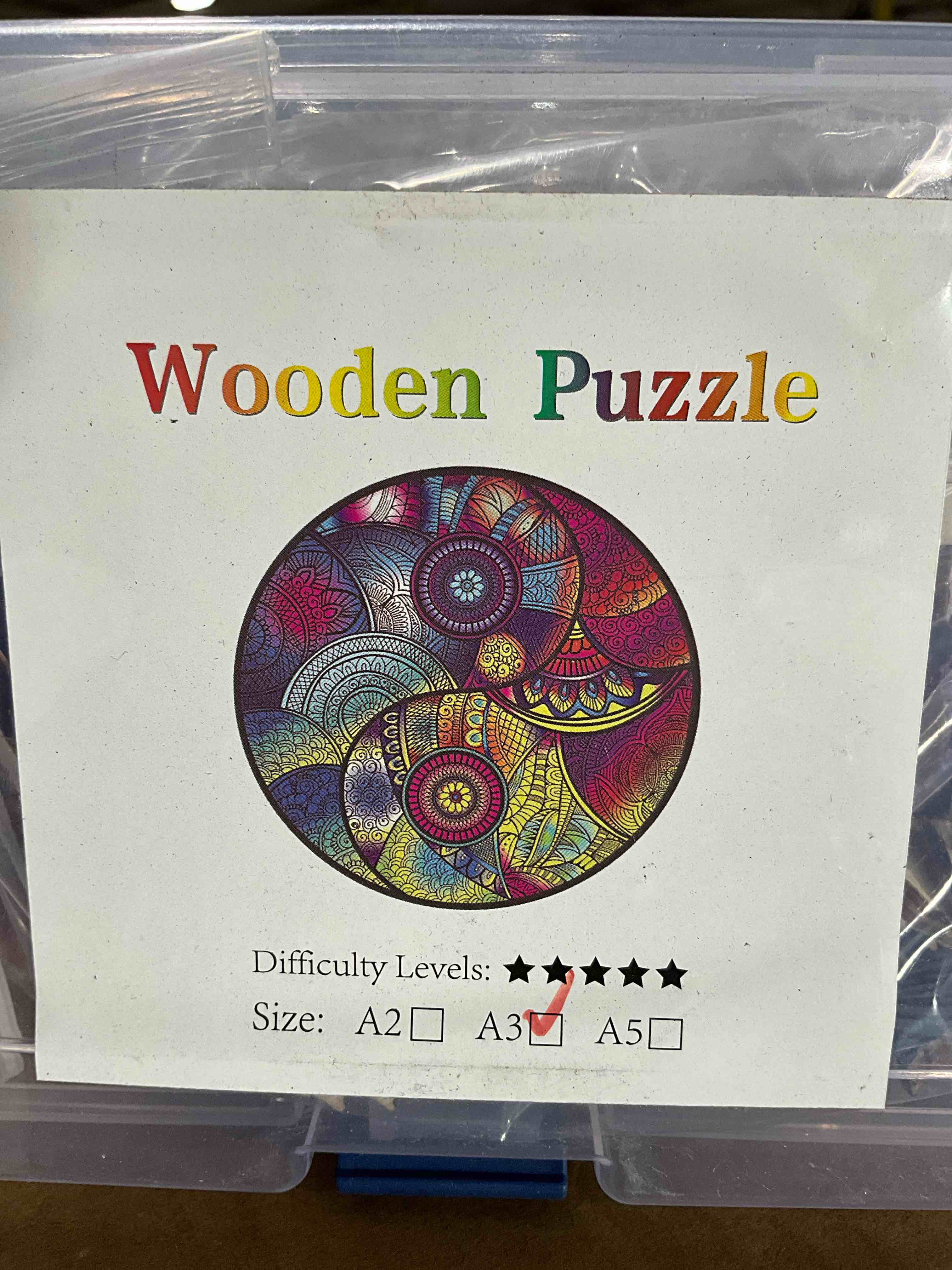 Adult Wooden Puzzle, Size A3