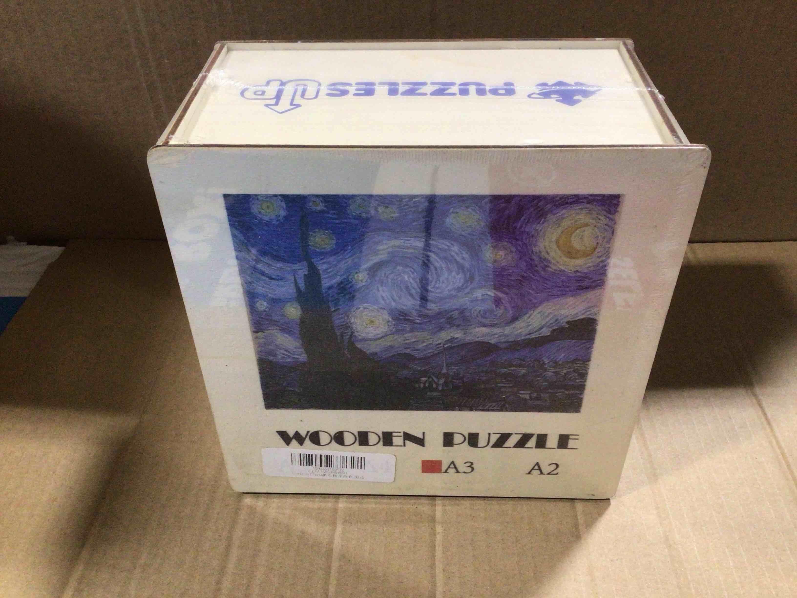 CraftHub Wooden Puzzle of City at Night, Size A3 in a Wooden Box 