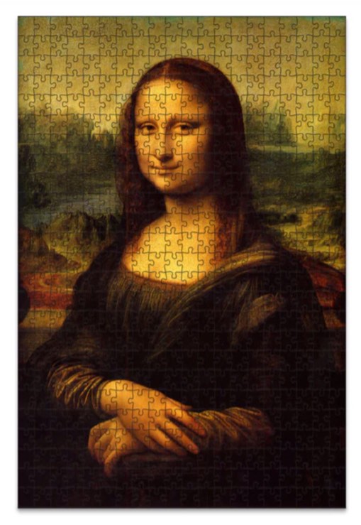 CraftHub Wooden Puzzle of Mona Lisa – Leonardo da Vinci, Size A3