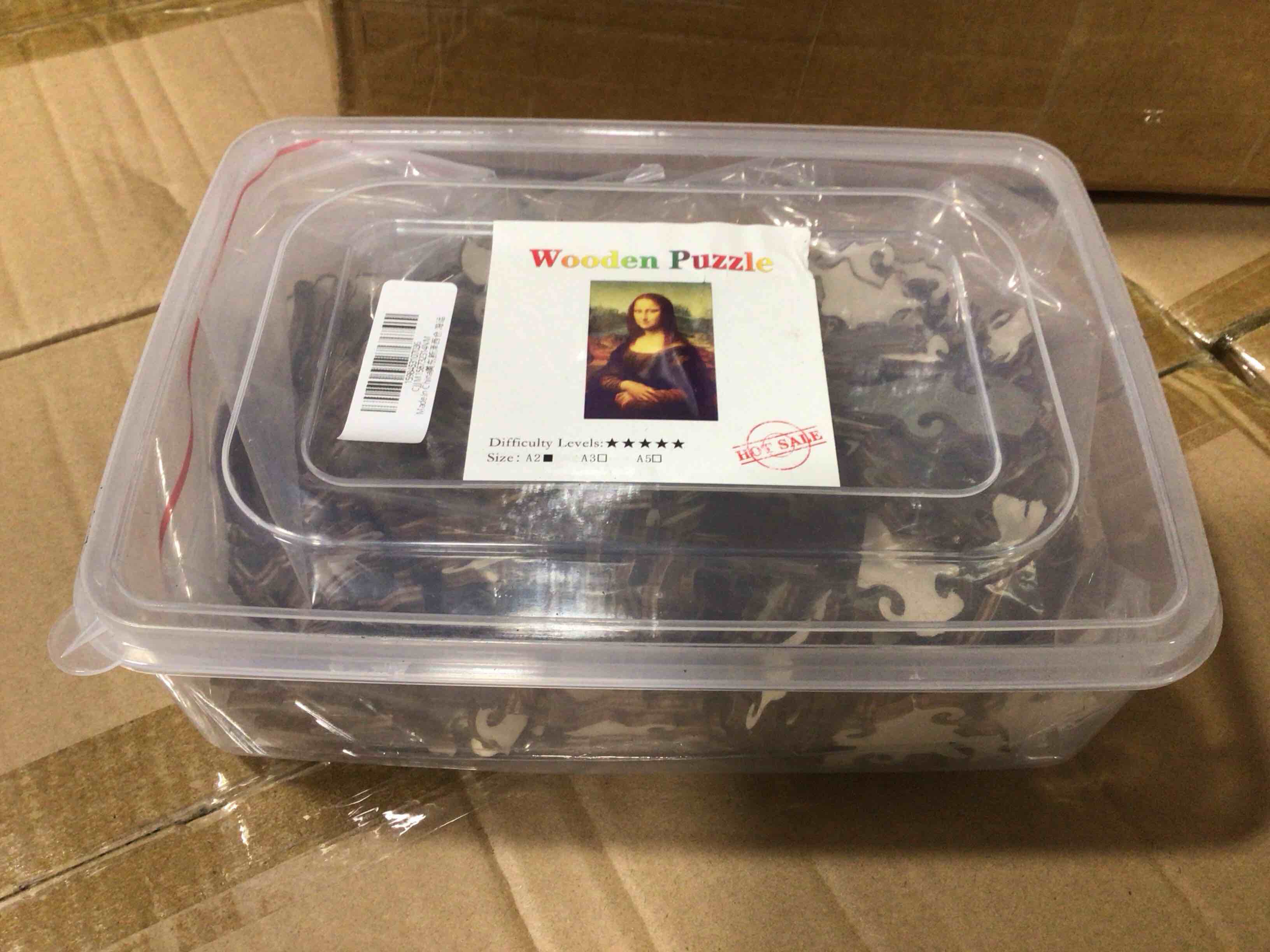 CraftHub Wooden Puzzle of Mona Lis, Size A2 in Plastic Box 