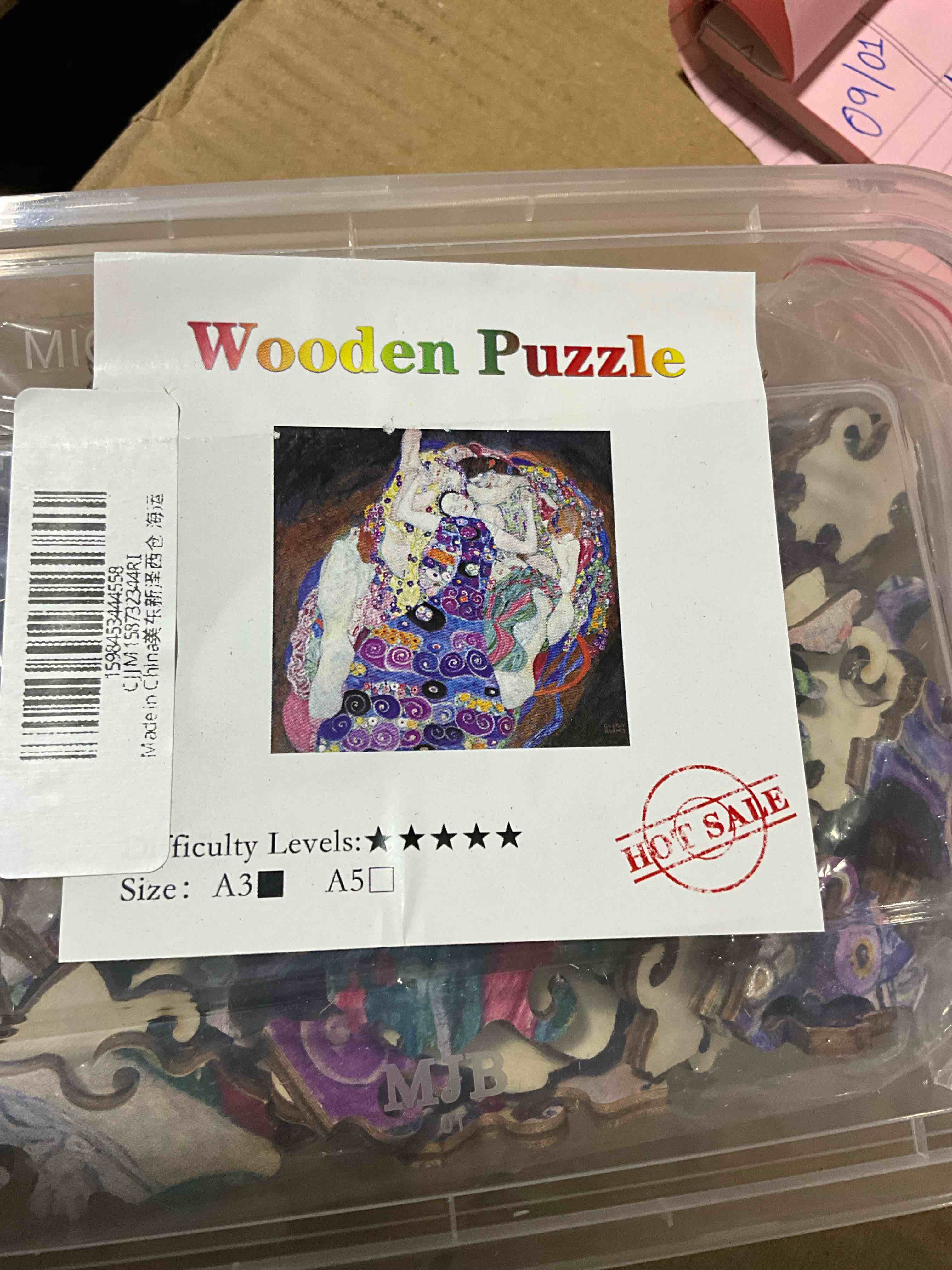 Adult Wooden Puzzle , Size A3 Clear Box 