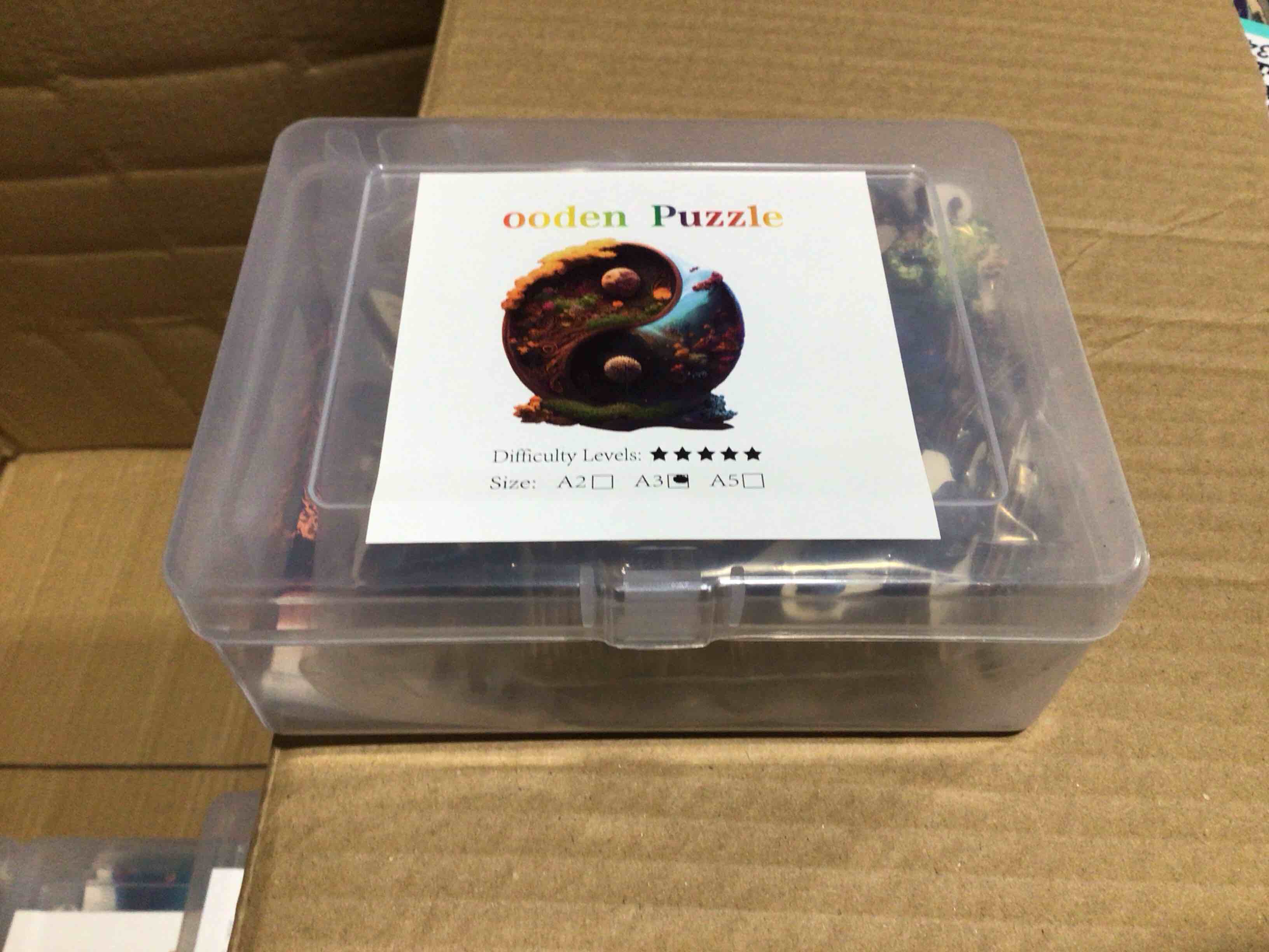 CraftHub Wooden Puzzle of Night and Day, Med A3