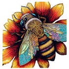 Bee - Wooden Jigsaw Puzzle, Size A3 Bee