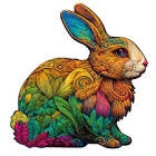 PuzzlesUp Adult Wooden Puzzle, Size A3 Bunny