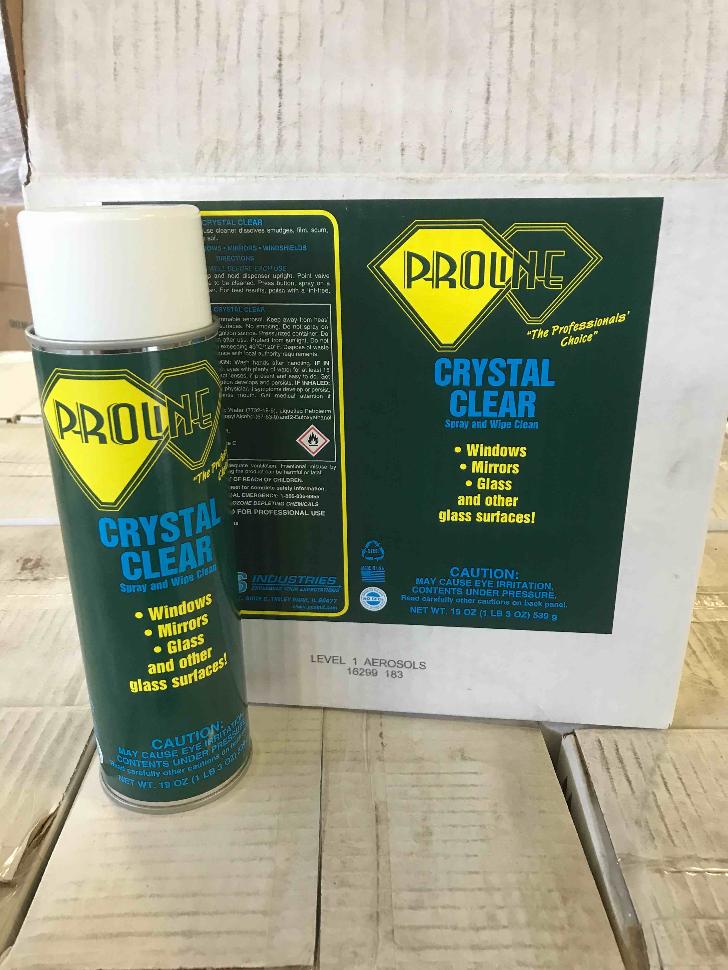 Proline crystal clear spray and wipe clean, 16299
