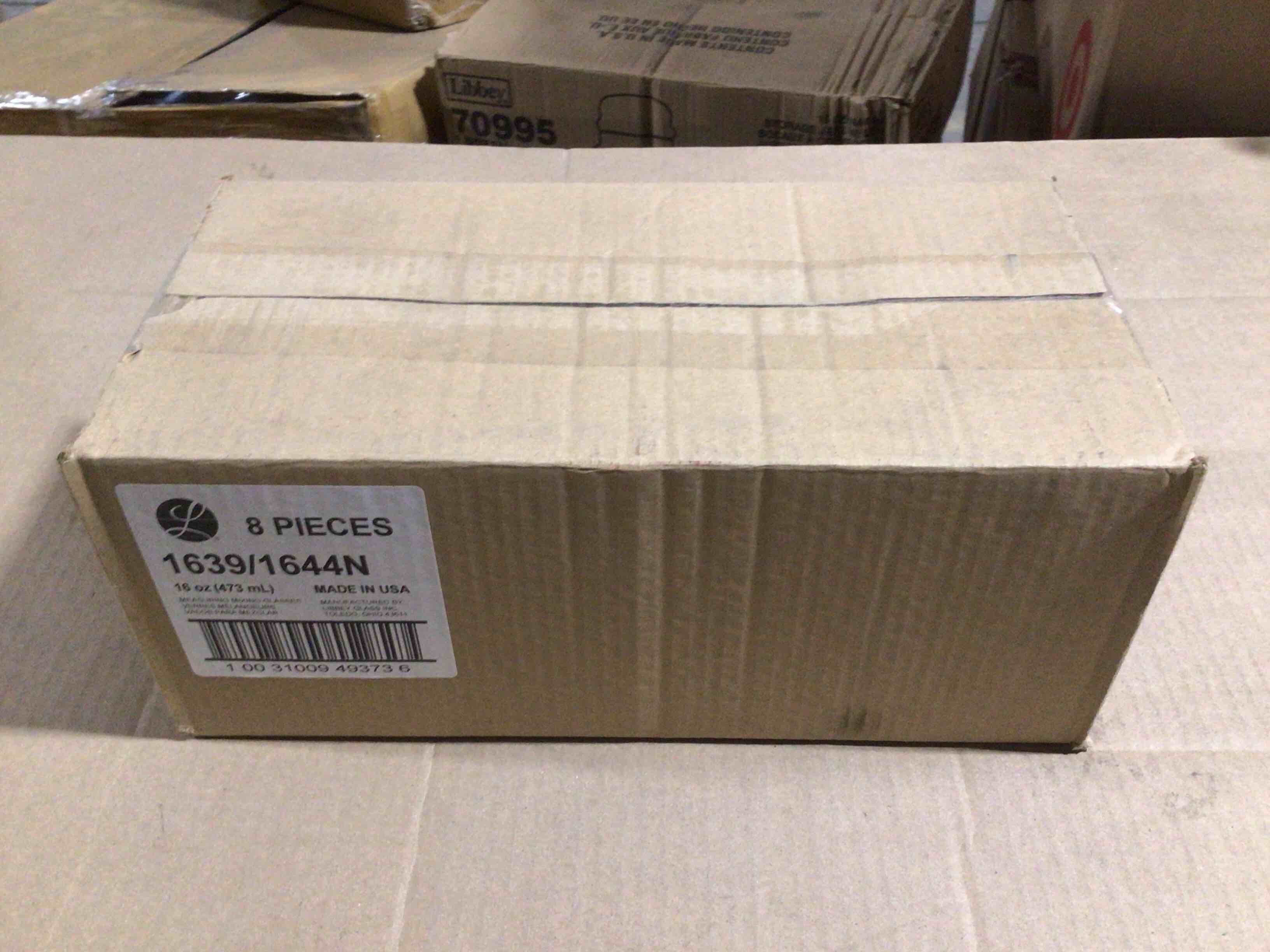 Case of 8 Mixing Glass with Measurements, 16 Ounces