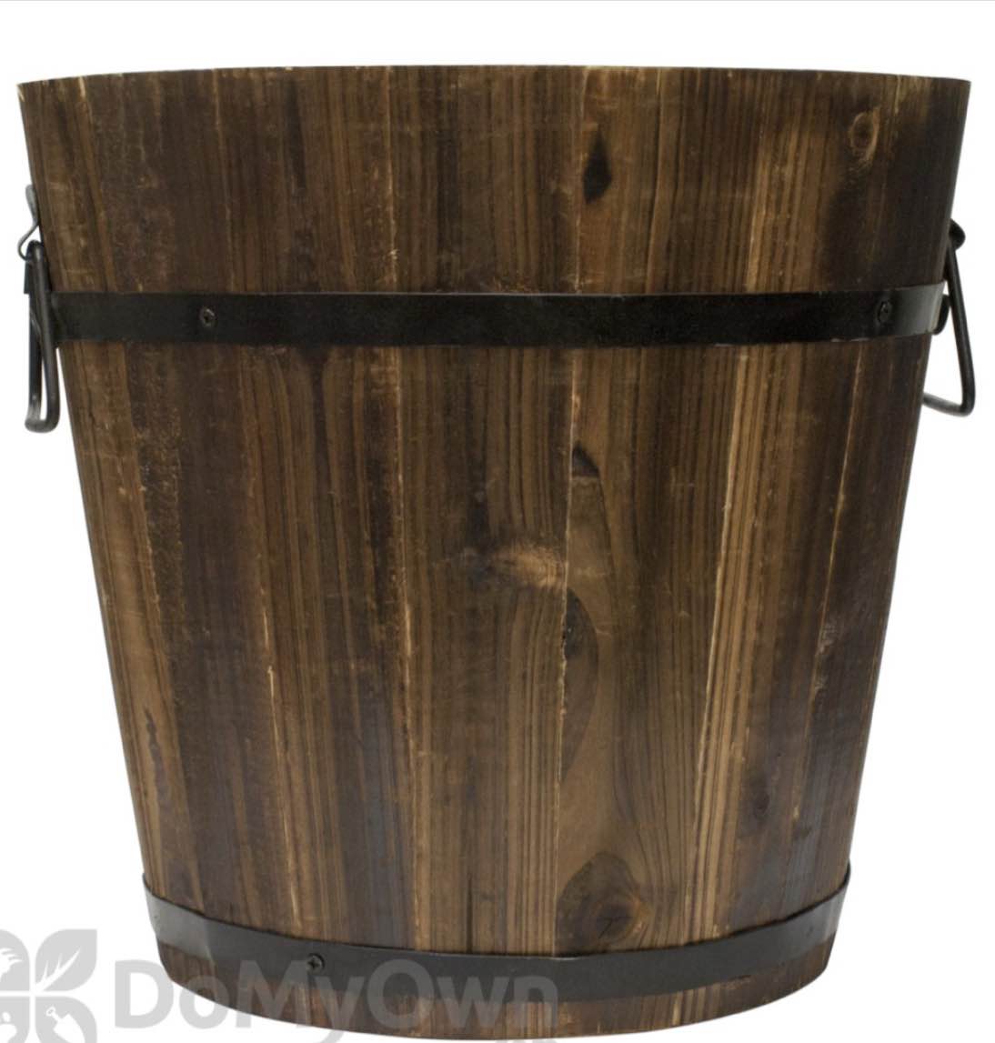 12inch DARK FLAME WOOD BUCKET, CASE Wt. 20.46 lbs , (6 pack) 