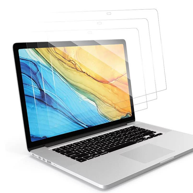 Insten 3 Pack PET Screen Protector Compatible with MacBook Air 13  Retina and MacBook Air 13   Clear