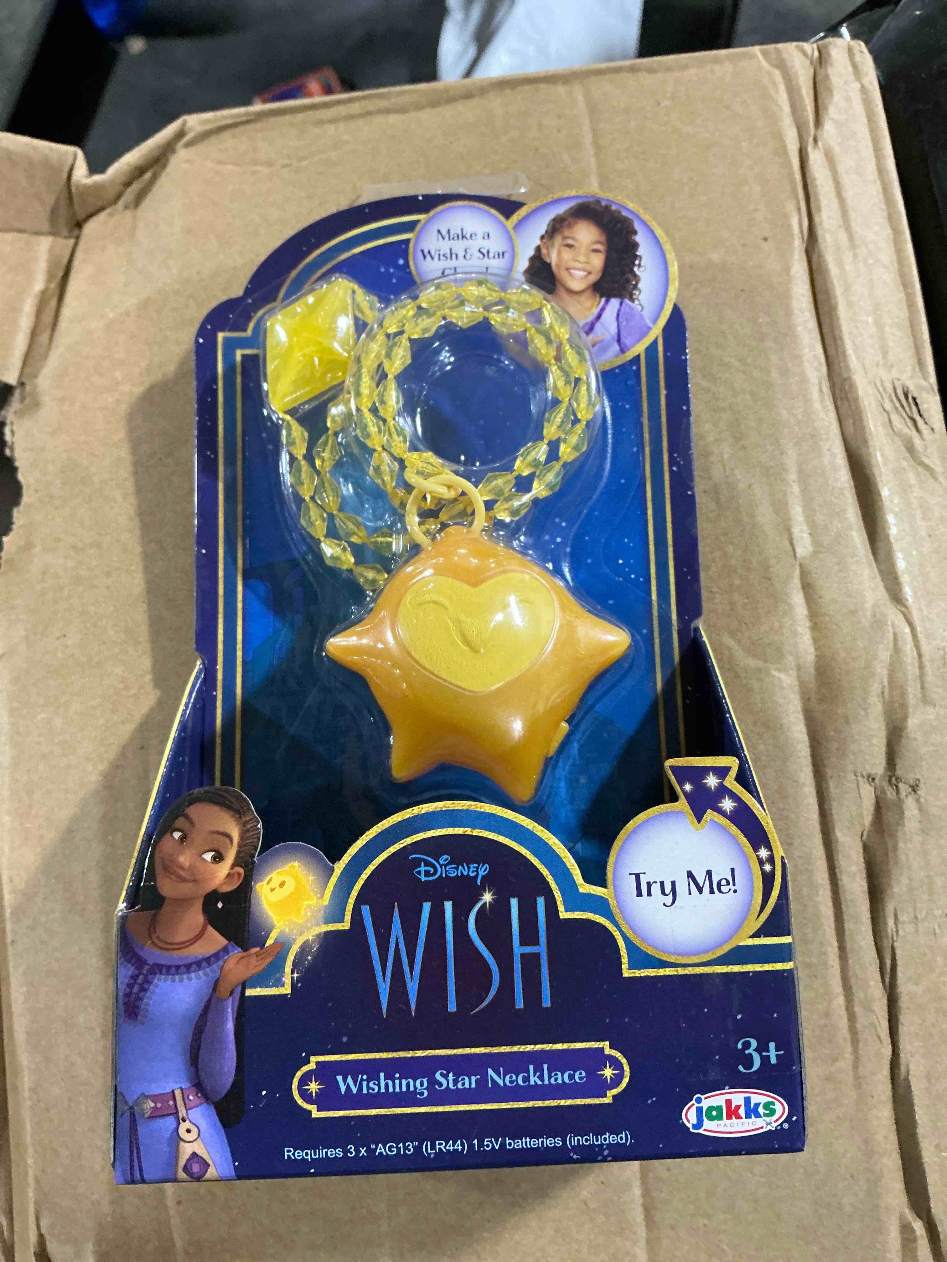 Disney's Wish Wishing Star Necklace with Light Up Feature