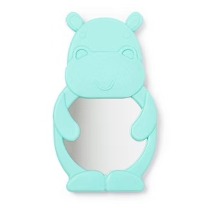 Bath Mirror Blue Hippo - Bullseye's Playground™