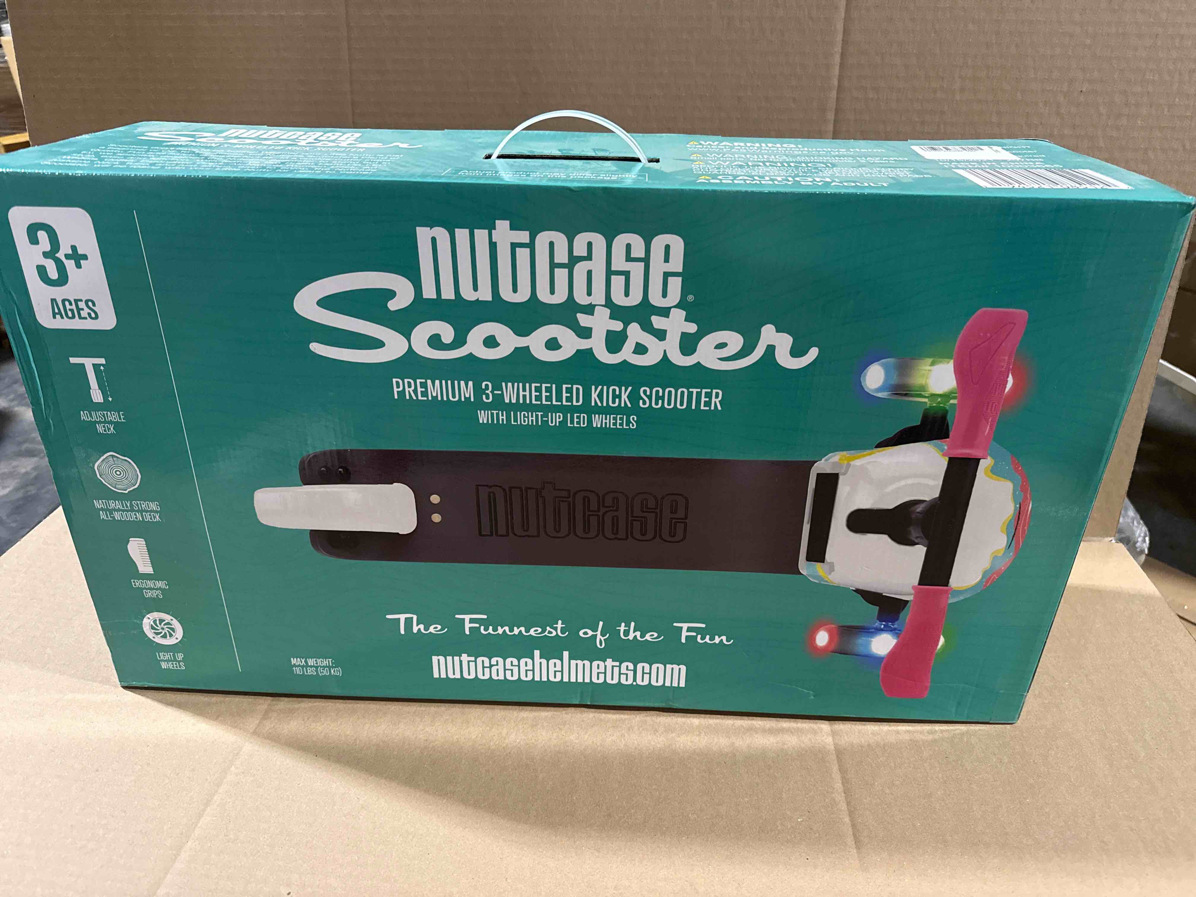 Condition photo showing item condition for nutcase scooter premium three wheeled kick scooter