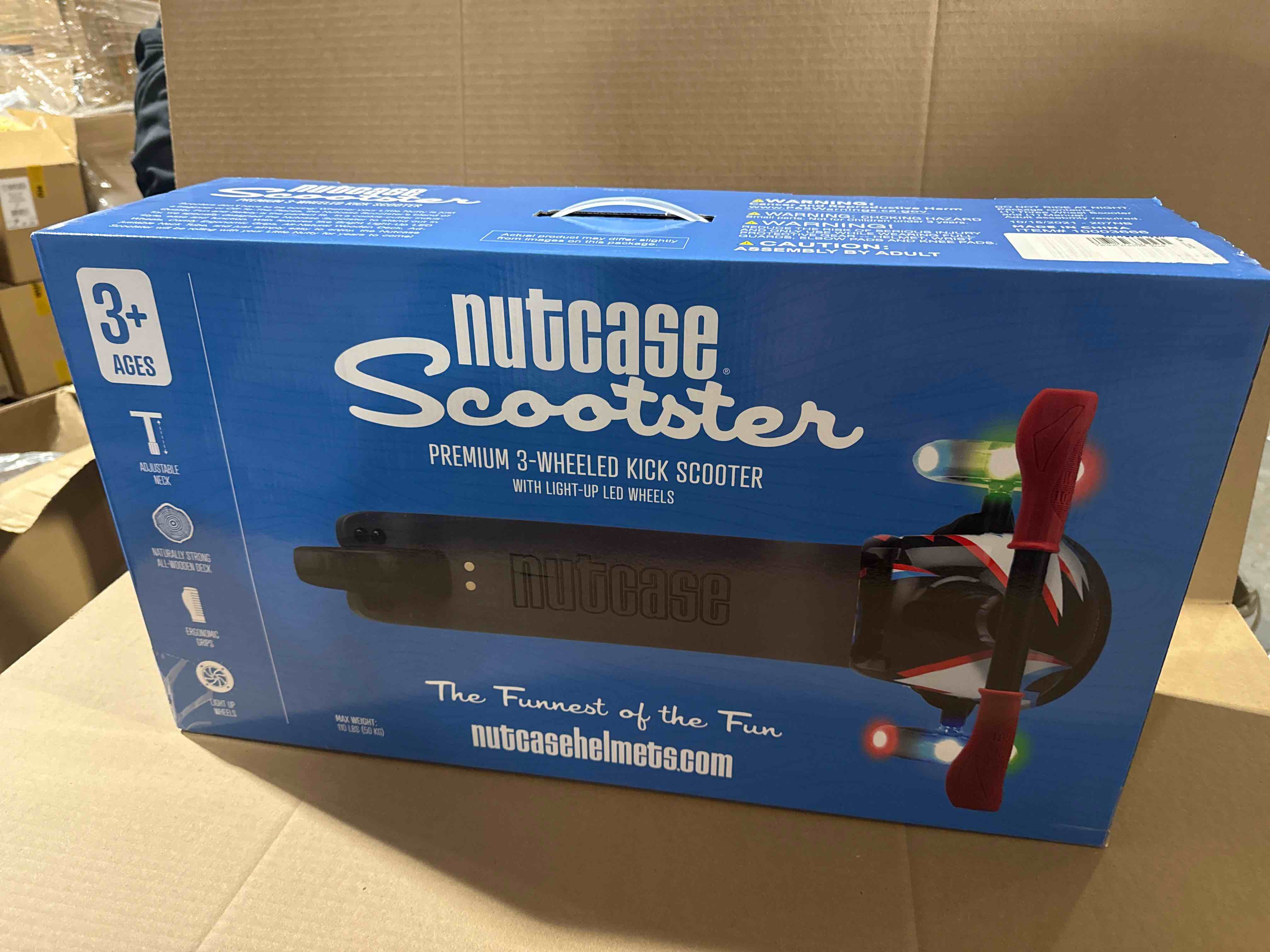 Condition photo showing Brand New for nutcase scooter premium three wheeled kick scooter