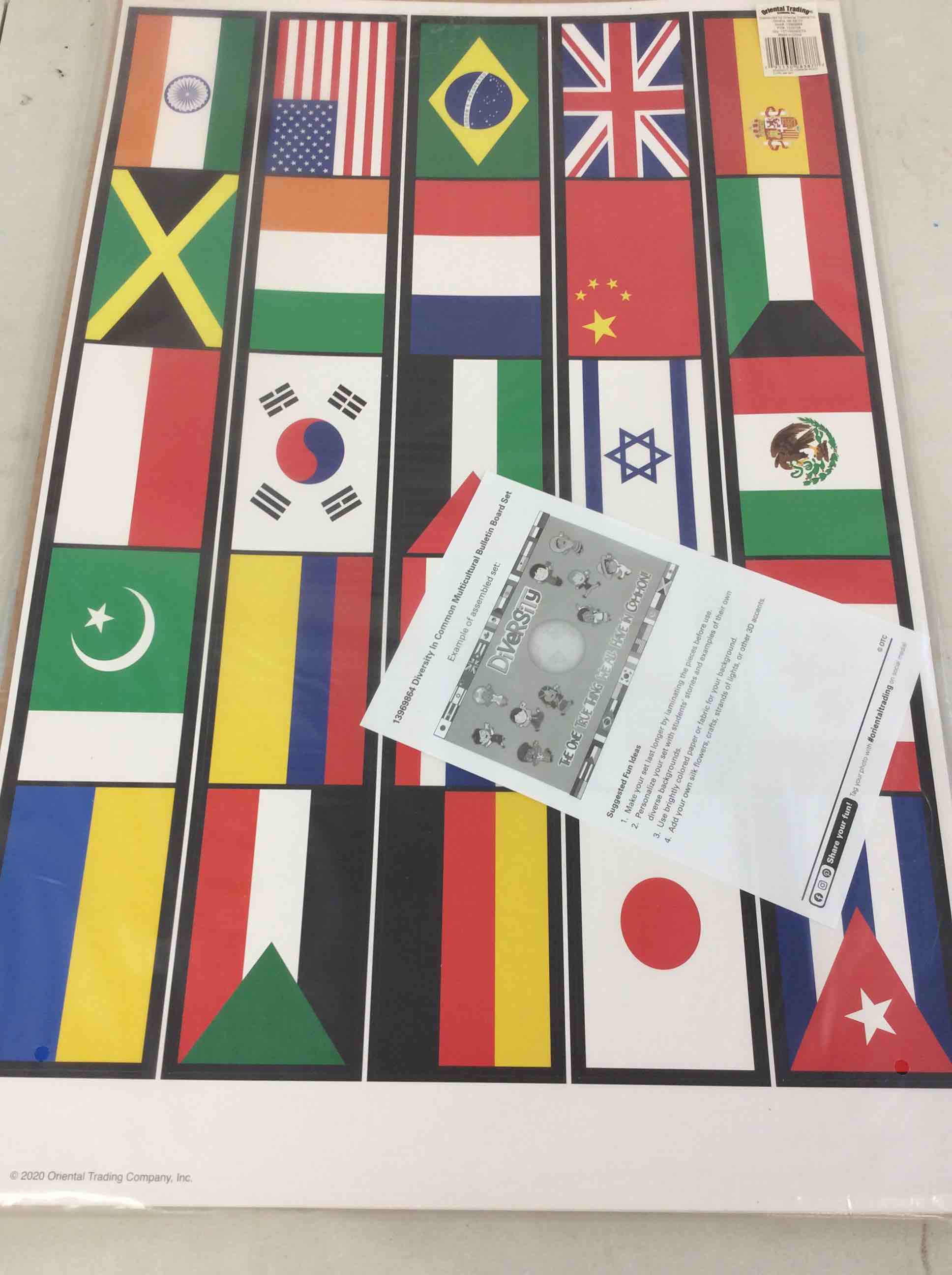 Condition photo showing New/Like New for diversity in common multicultural bulletin board set - teacher and classroom educational decor - 12 pieces