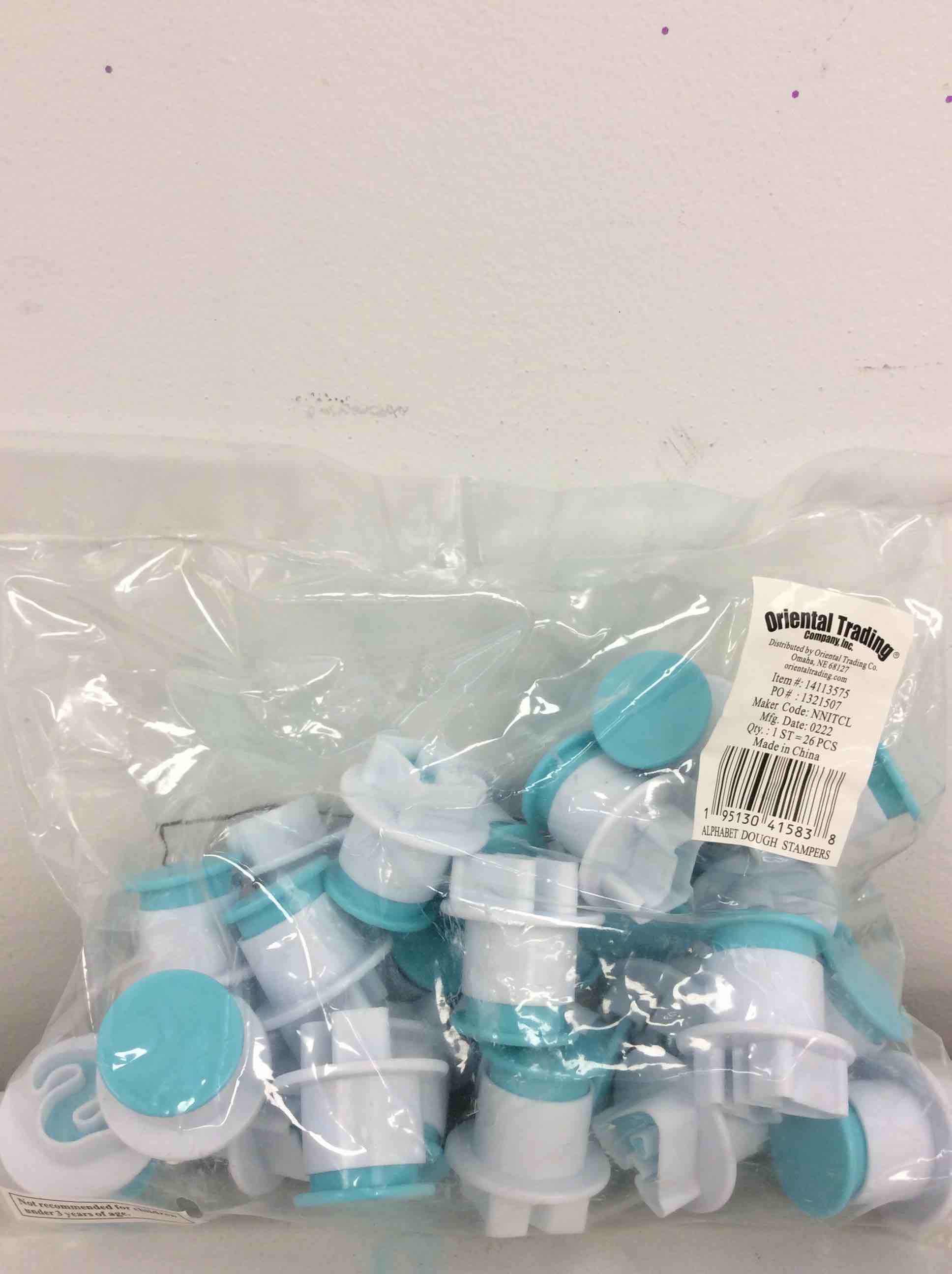 Condition photo showing New/Like New for oriental trading alphabet dough stampers 26pcs